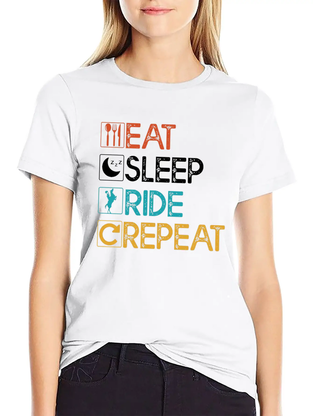 Equestrian Horse Riding Rider Horse Horse Love Rid Classic Cotton Tee – Unisex Comfort For Any Season