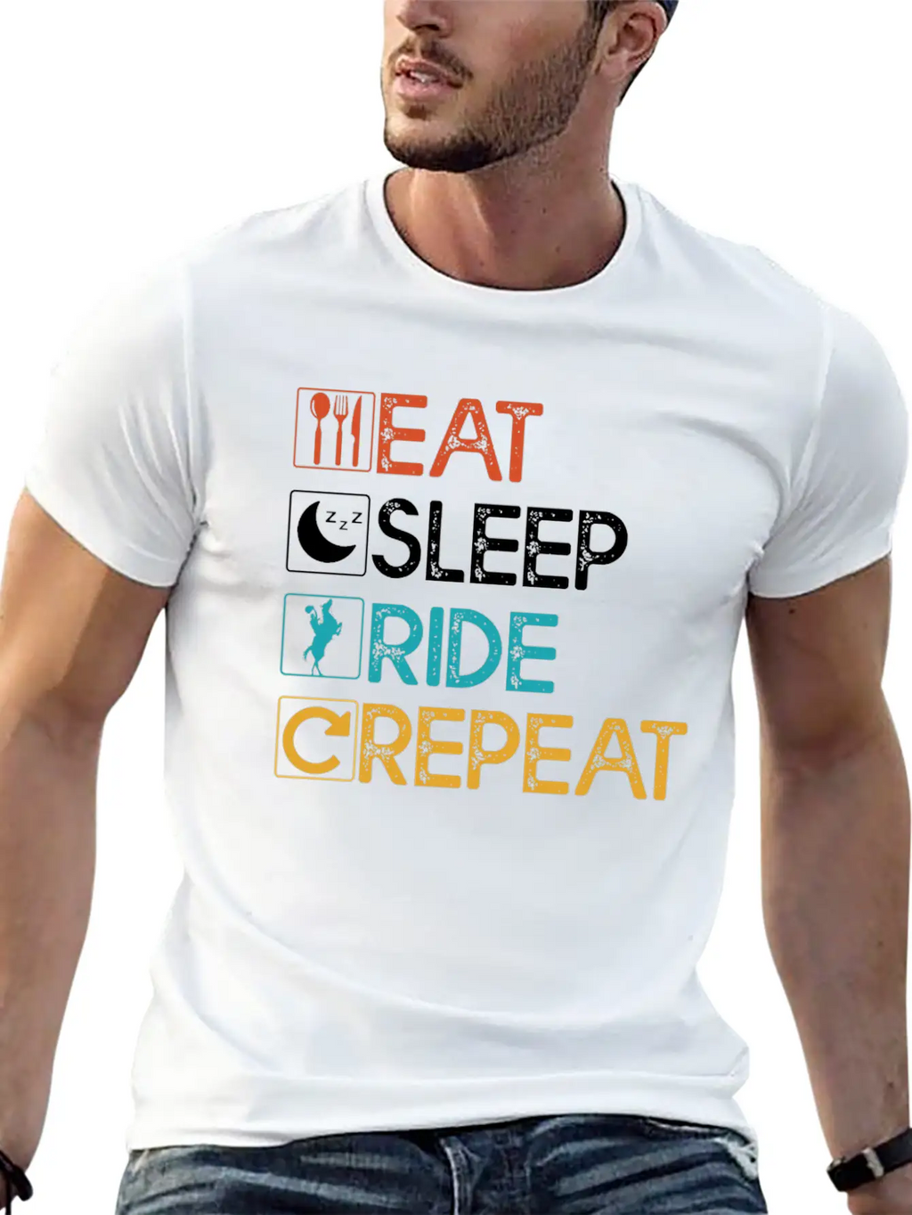 Equestrian Horse Riding Rider Horse Horse Love Rid Classic Cotton Tee – Unisex Comfort For Any Season