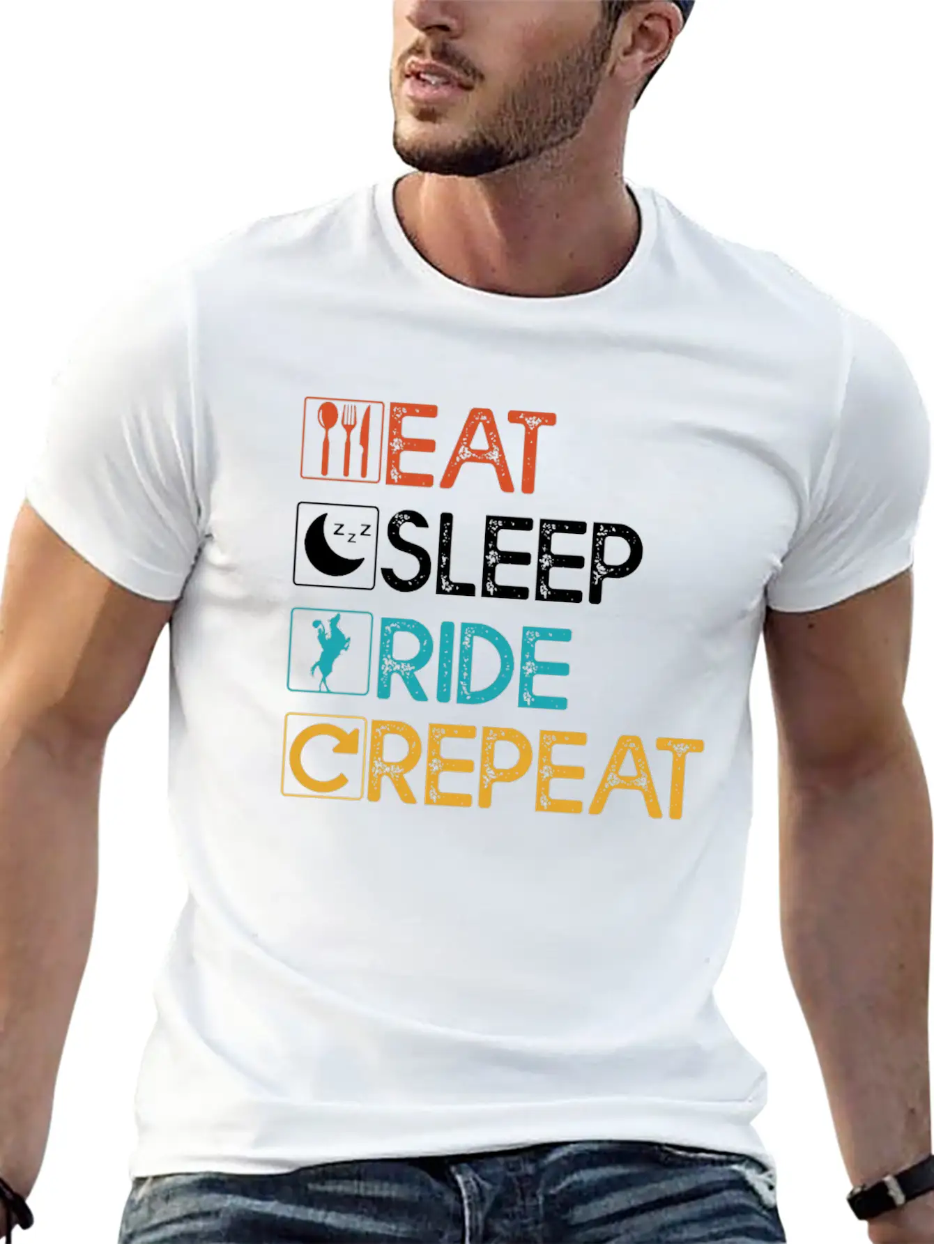 Equestrian Horse Riding Rider Horse Horse Love Rid Classic Cotton Tee – Unisex Comfort For Any Season