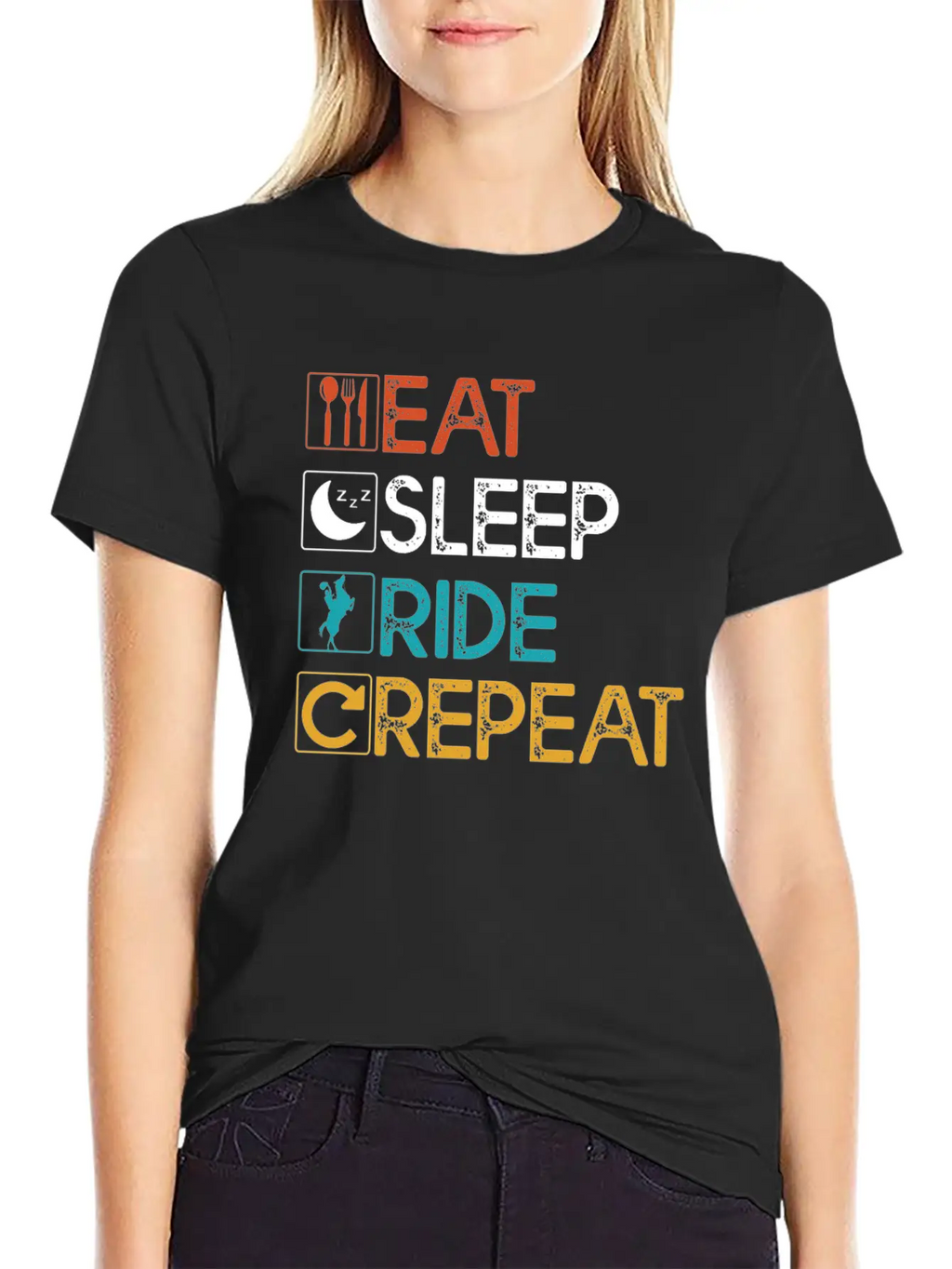Equestrian Horse Riding Rider Horse Horse Love Rid Classic Cotton Tee – Unisex Comfort For Any Season