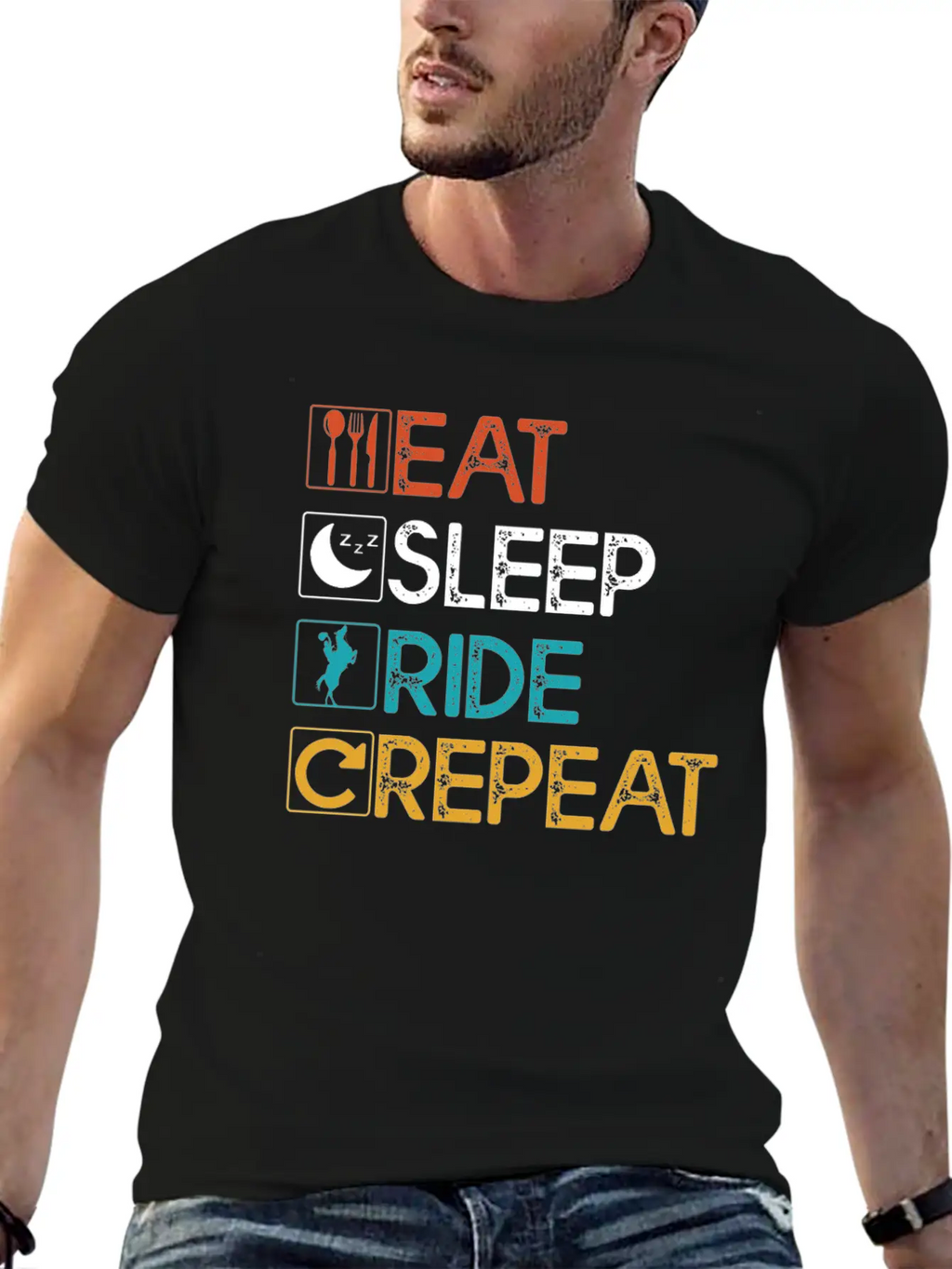 Equestrian Horse Riding Rider Horse Horse Love Rid Classic Cotton Tee – Unisex Comfort For Any Season