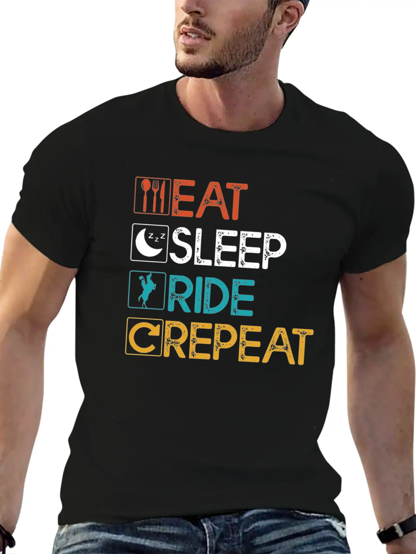 Equestrian Horse Riding Rider Horse Horse Love Rid Classic Cotton Tee – Unisex Comfort For Any Season