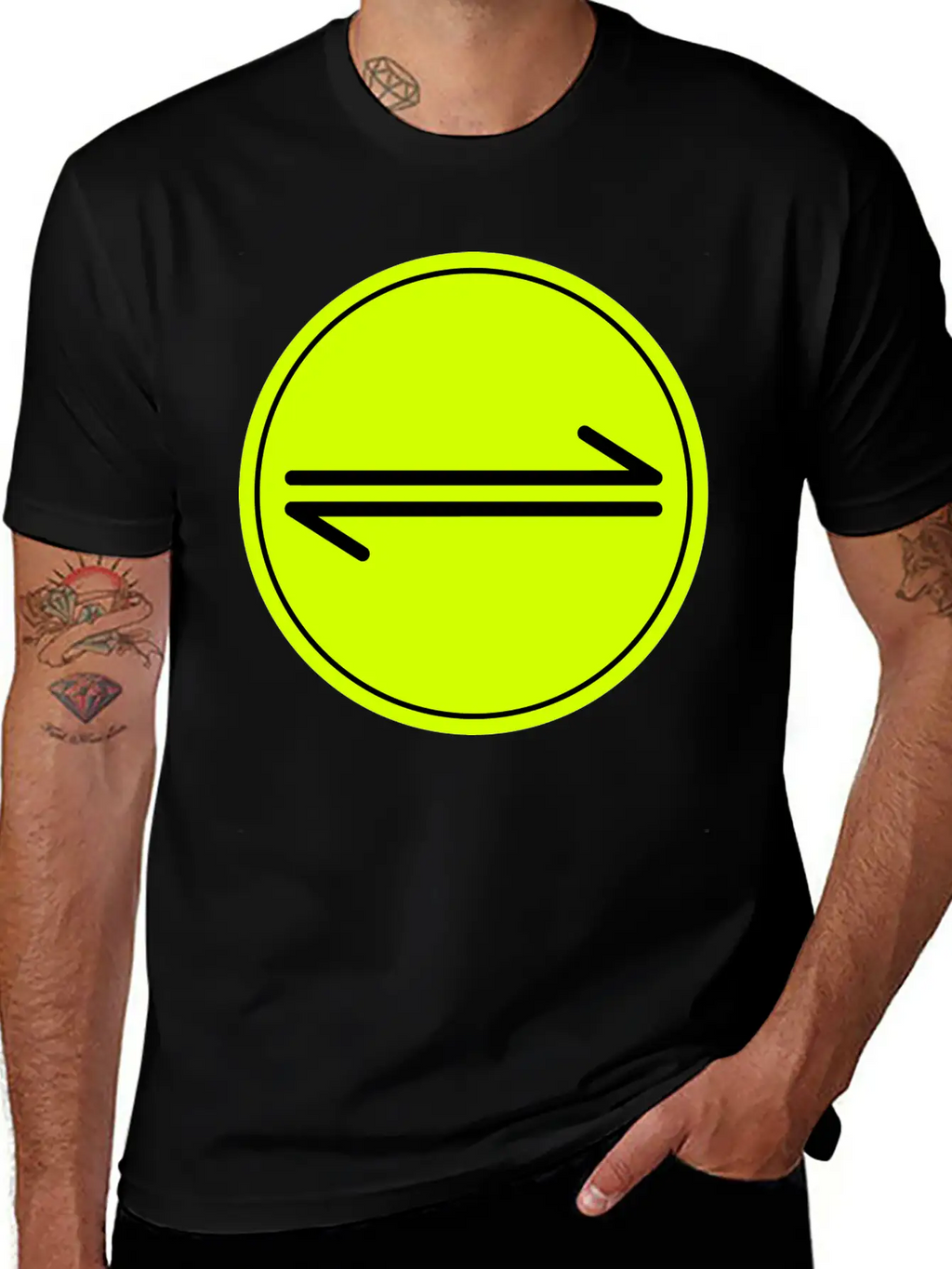 Equilibrium Symbol Vectorized Basic Graphic T-Shirt – Daily Comfort In Soft Cotton