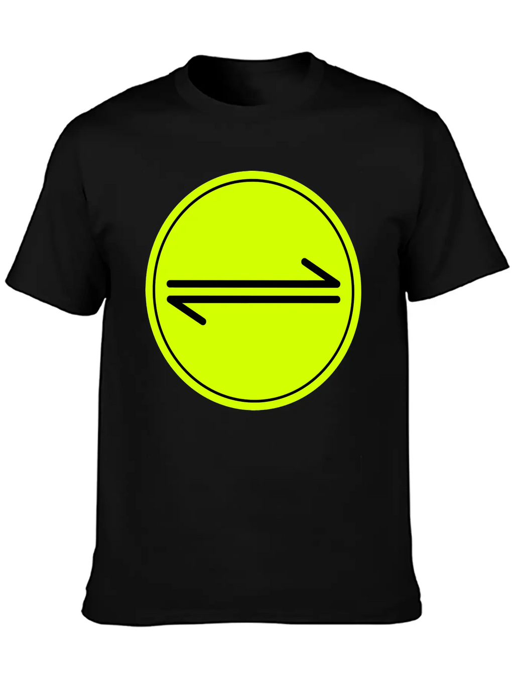 Equilibrium Symbol Vectorized Basic Graphic T-Shirt – Daily Comfort In Soft Cotton