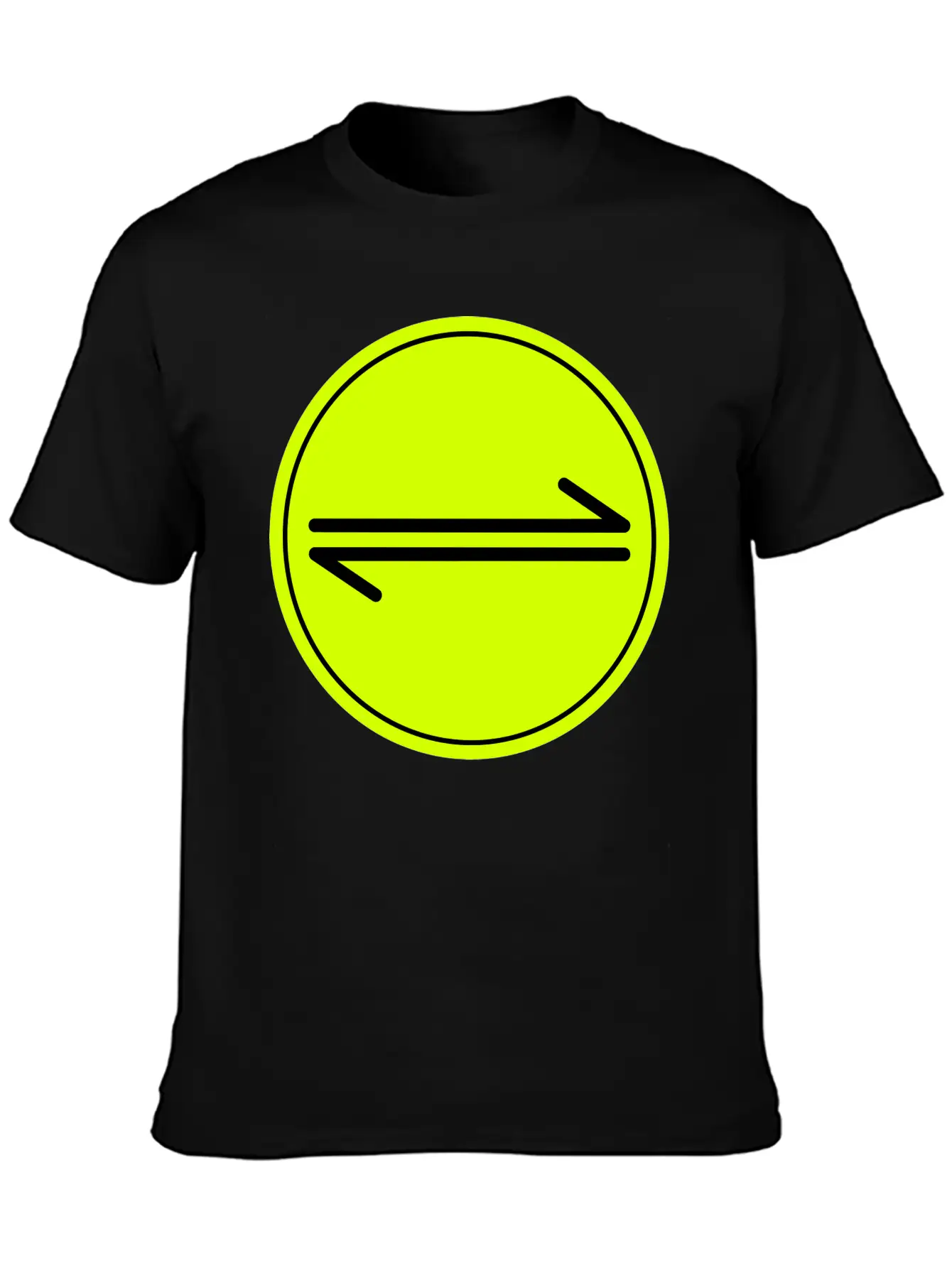 Equilibrium Symbol Vectorized Basic Graphic T-Shirt – Daily Comfort In Soft Cotton