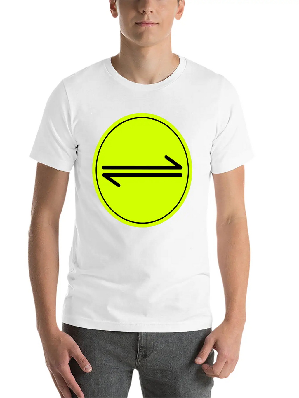 Equilibrium Symbol Vectorized Basic Graphic T-Shirt – Daily Comfort In Soft Cotton