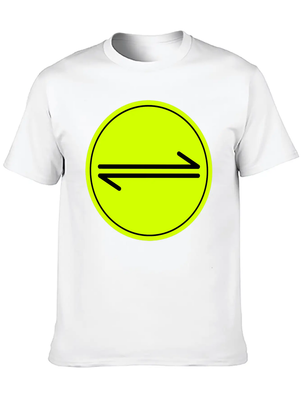 Equilibrium Symbol Vectorized Basic Graphic T-Shirt – Daily Comfort In Soft Cotton