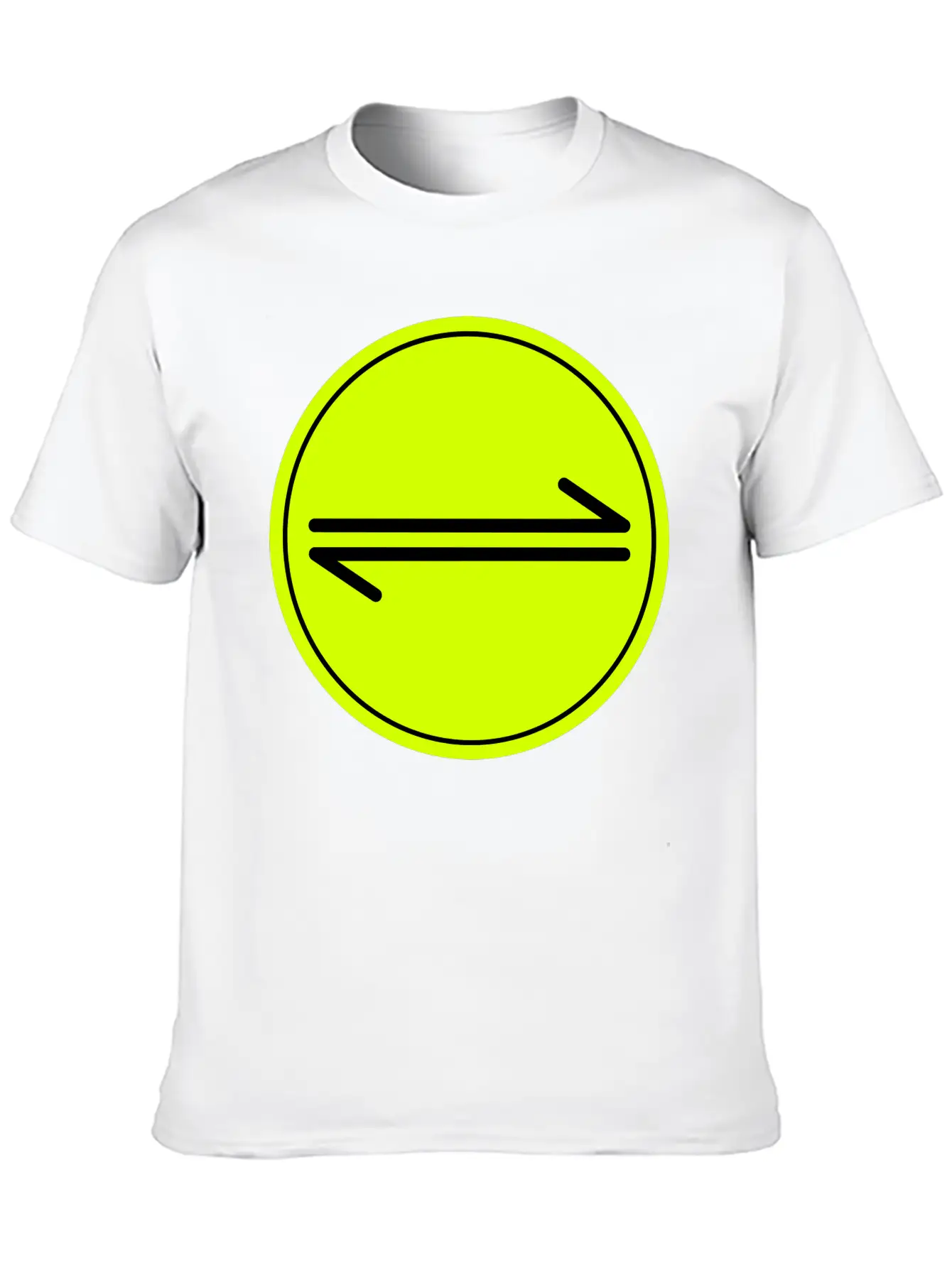 Equilibrium Symbol Vectorized Basic Graphic T-Shirt – Daily Comfort In Soft Cotton