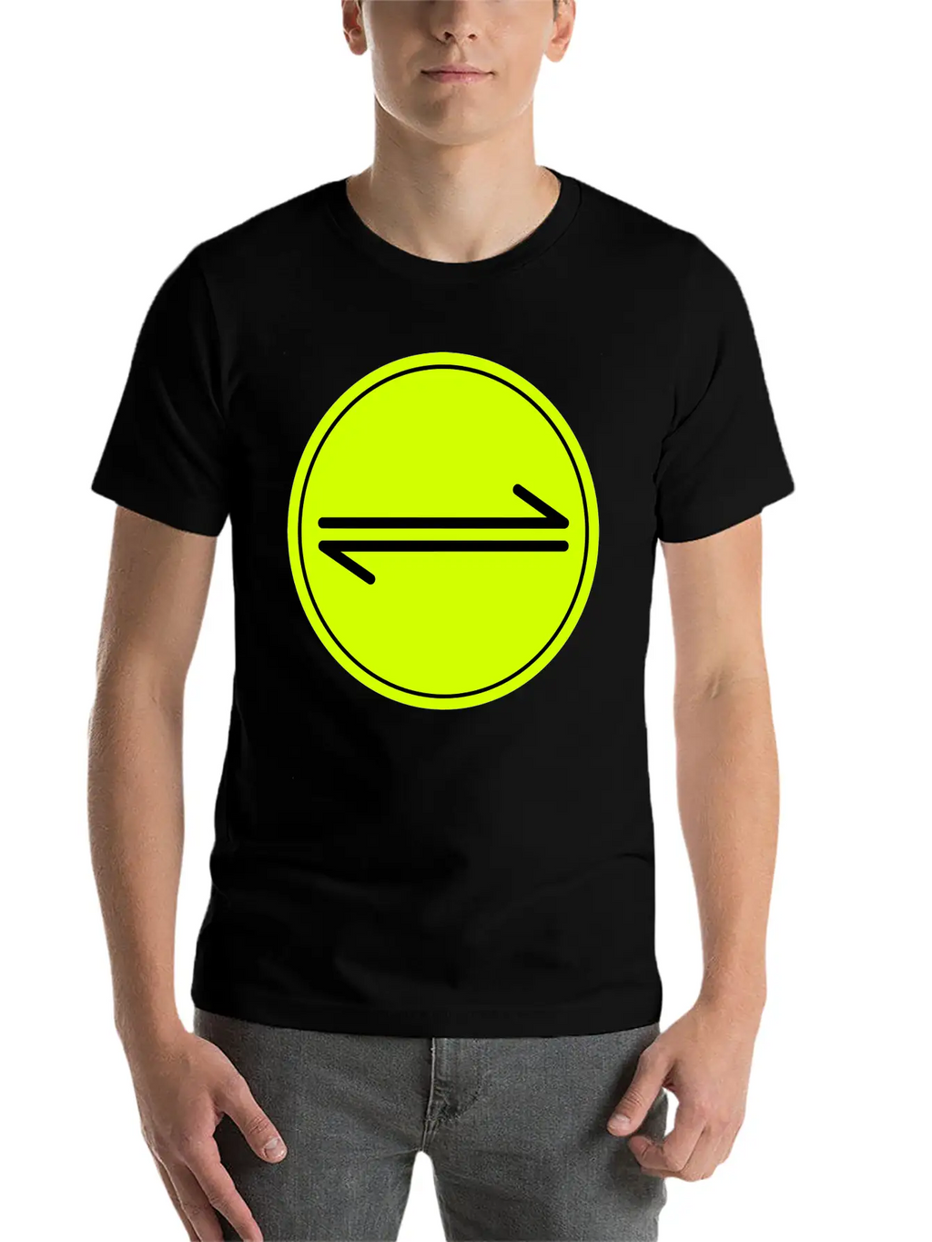 Equilibrium Symbol Vectorized Basic Graphic T-Shirt – Daily Comfort In Soft Cotton