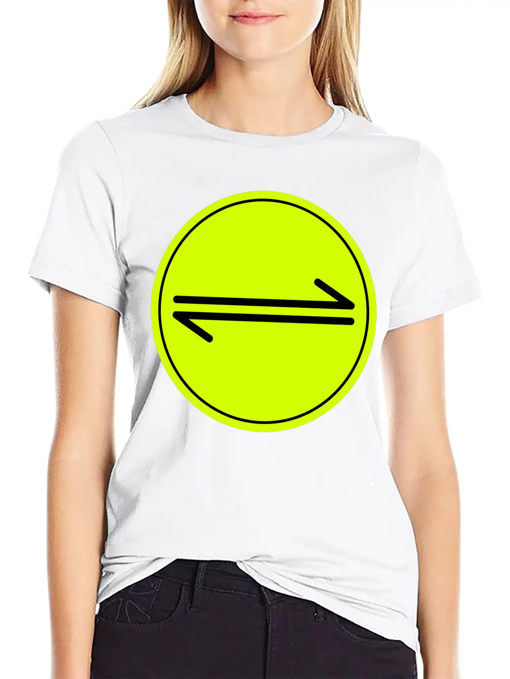 Equilibrium Symbol Vectorized Basic Graphic T-Shirt – Daily Comfort In Soft Cotton