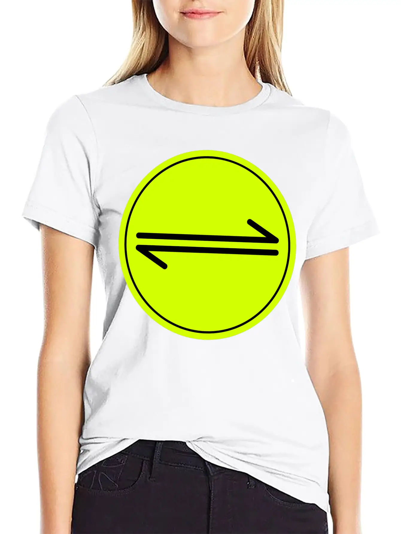 Equilibrium Symbol Vectorized Basic Graphic T-Shirt – Daily Comfort In Soft Cotton