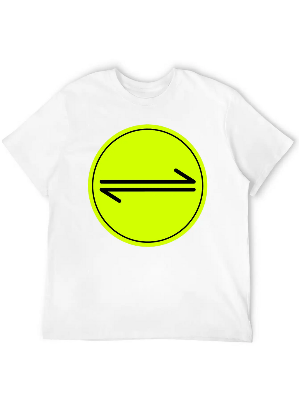 Equilibrium Symbol Vectorized Basic Graphic T-Shirt – Daily Comfort In Soft Cotton