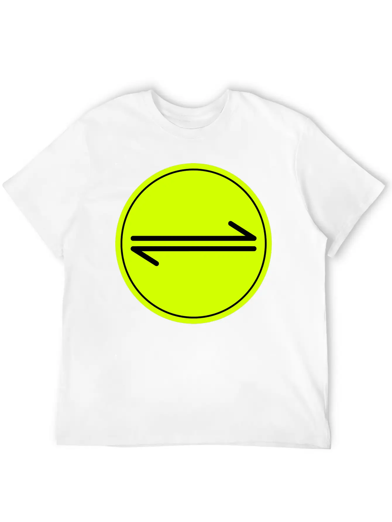 Equilibrium Symbol Vectorized Basic Graphic T-Shirt – Daily Comfort In Soft Cotton