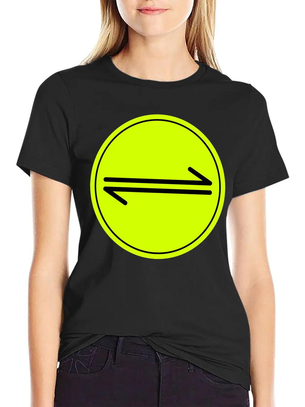 Equilibrium Symbol Vectorized Basic Graphic T-Shirt – Daily Comfort In Soft Cotton