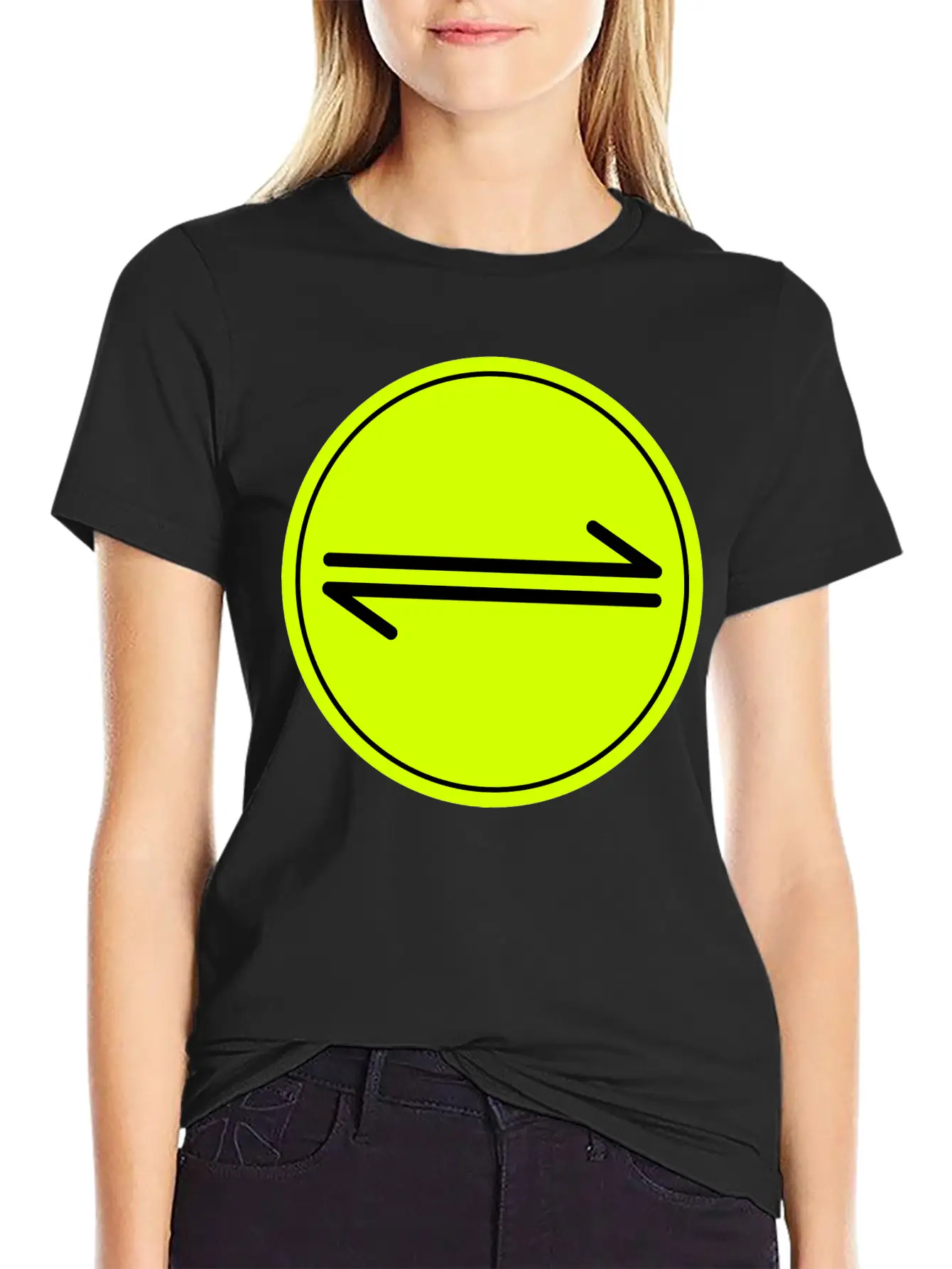 Equilibrium Symbol Vectorized Basic Graphic T-Shirt – Daily Comfort In Soft Cotton