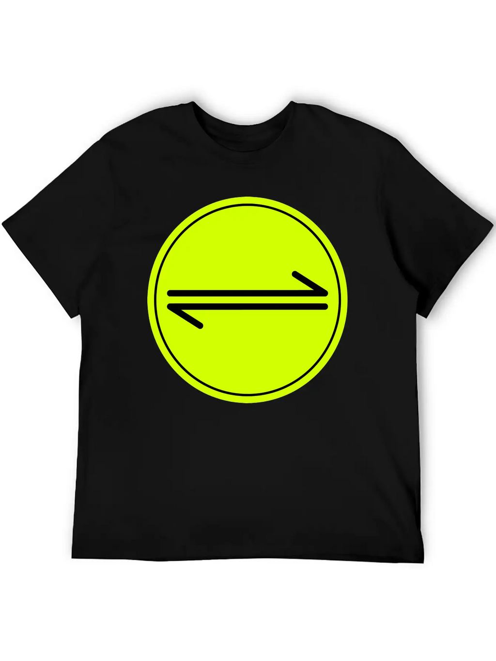 Equilibrium Symbol Vectorized Basic Graphic T-Shirt – Daily Comfort In Soft Cotton