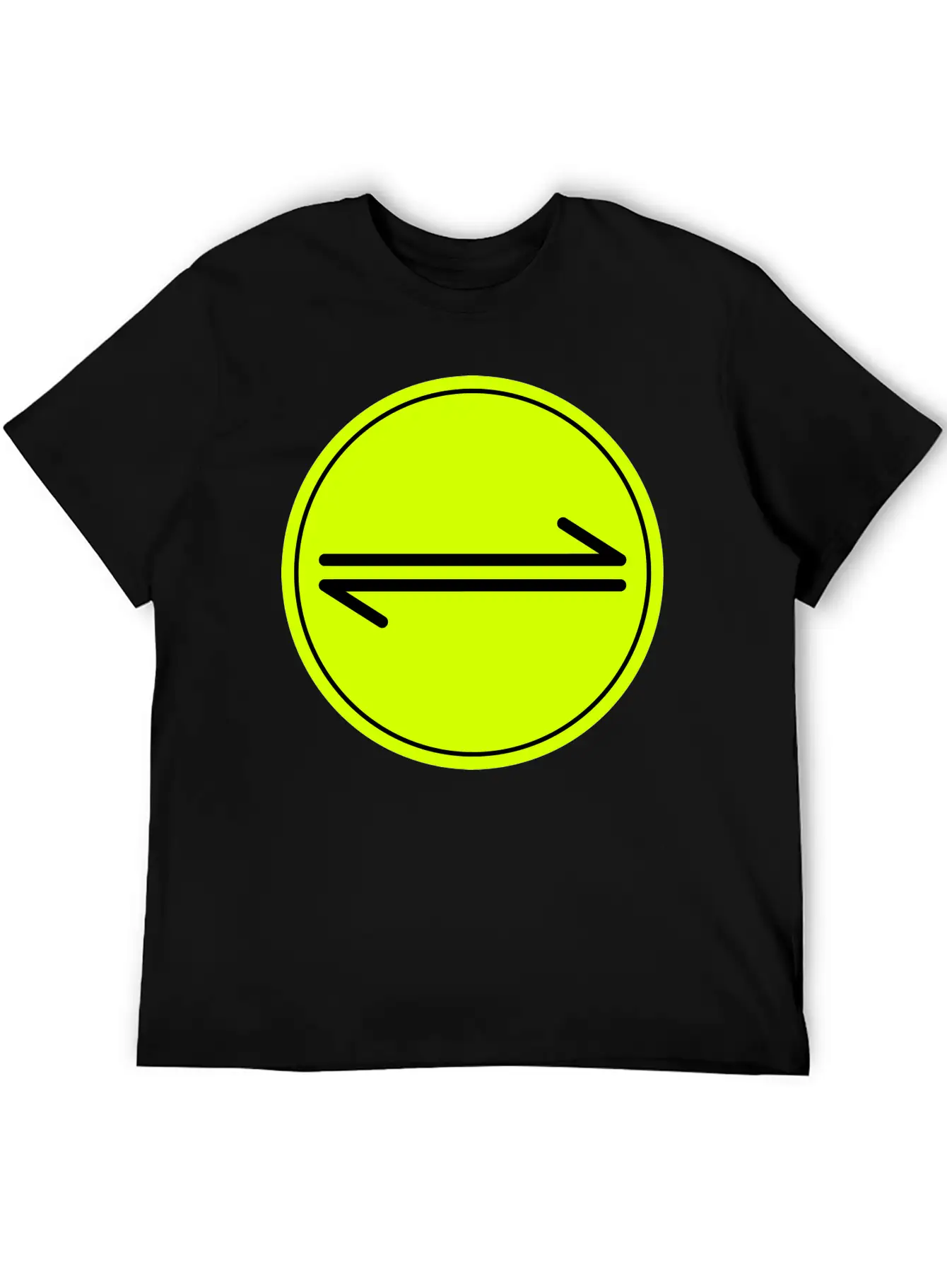 Equilibrium Symbol Vectorized Basic Graphic T-Shirt – Daily Comfort In Soft Cotton