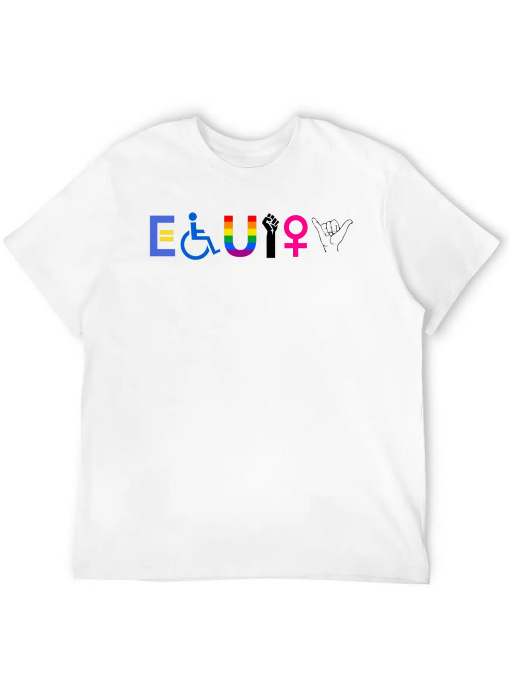EQUITY Equal Rights LGBTQ Ally Unity Pride Fe 1752 Classic Cotton Tee – Unisex Comfort For Any Season