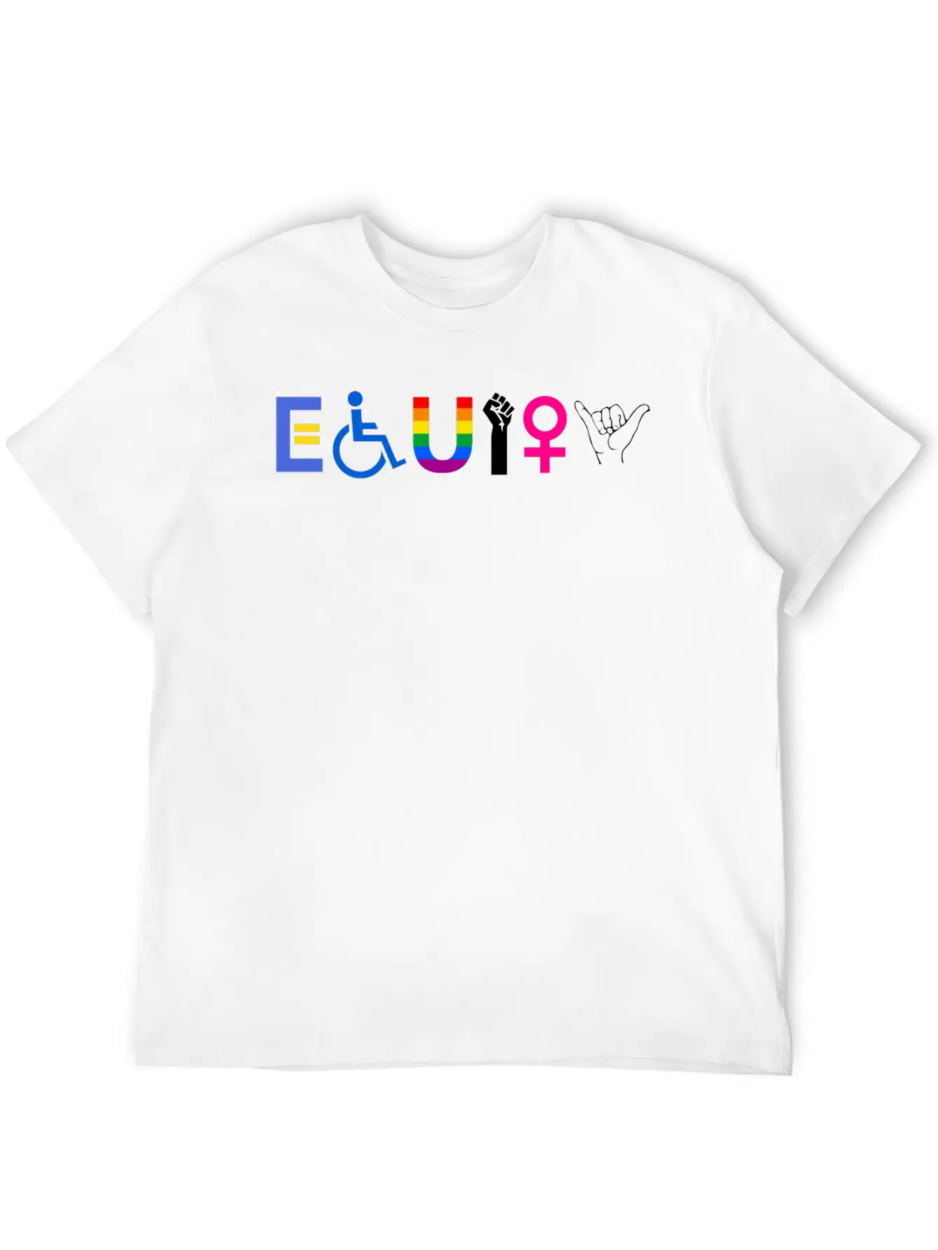 EQUITY Equal Rights LGBTQ Ally Unity Pride Fe 1752 Classic Cotton Tee – Unisex Comfort For Any Season