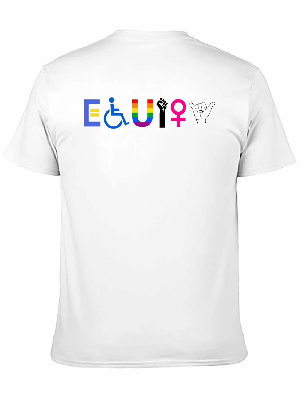 EQUITY Equal Rights LGBTQ Ally Unity Pride Fe 1752 Classic Cotton Tee – Unisex Comfort For Any Season
