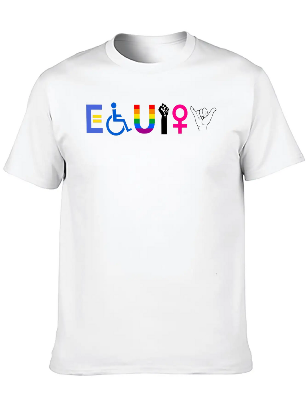 EQUITY Equal Rights LGBTQ Ally Unity Pride Fe 1752 Classic Cotton Tee – Unisex Comfort For Any Season