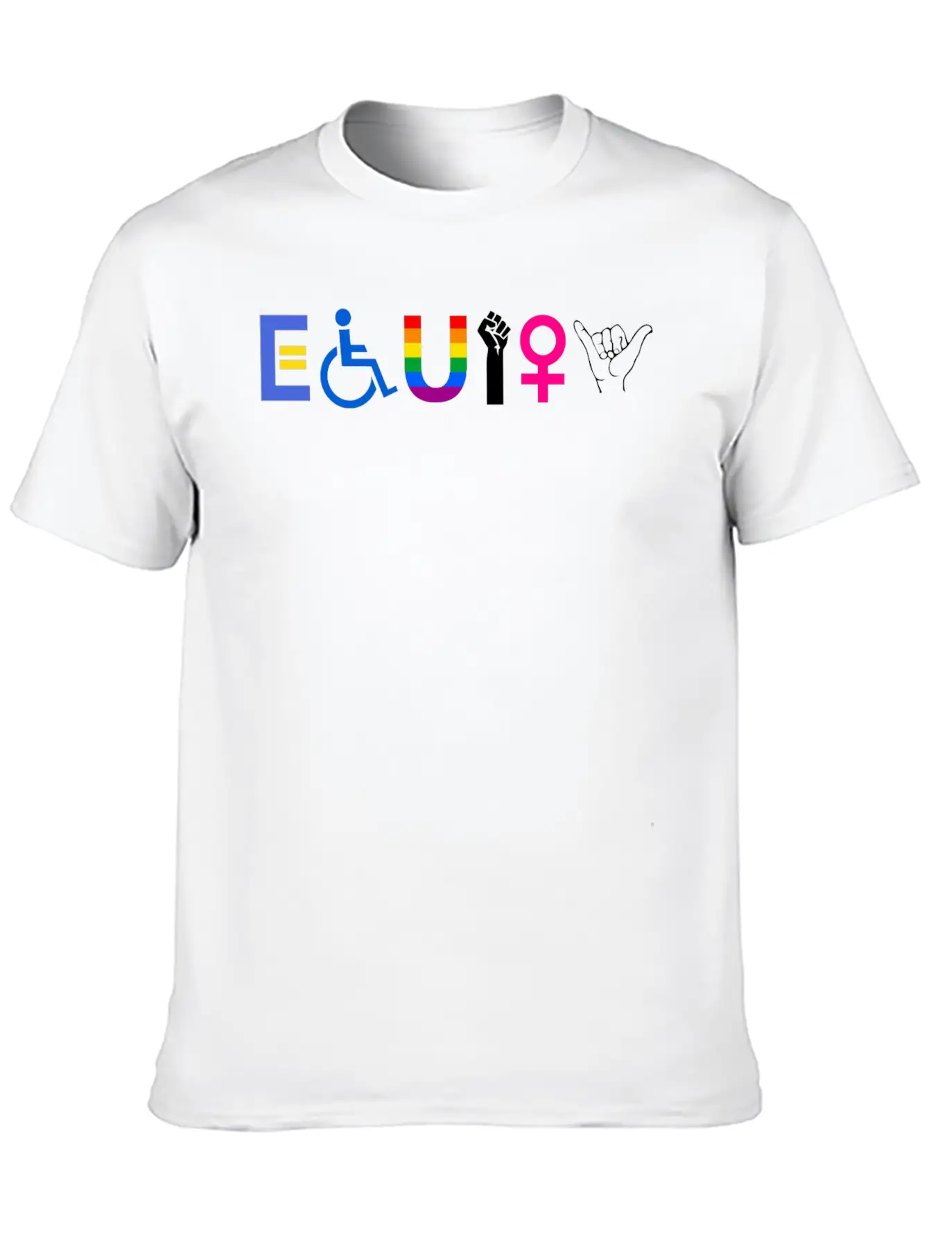 EQUITY Equal Rights LGBTQ Ally Unity Pride Fe 1752 Classic Cotton Tee – Unisex Comfort For Any Season