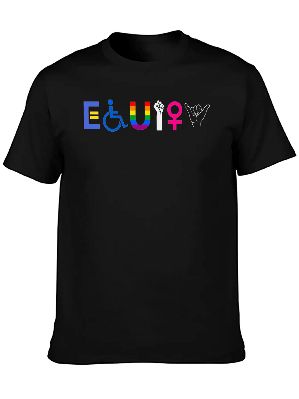 EQUITY Equal Rights LGBTQ Ally Unity Pride Fe 1752 Classic Cotton Tee – Unisex Comfort For Any Season