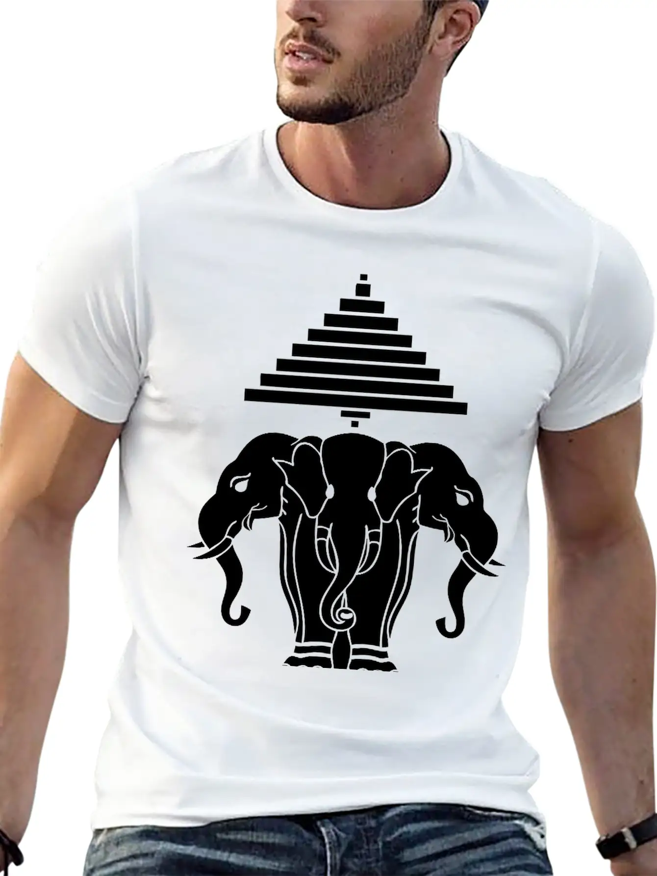 Erawan Lao / Laos Flag Classic Cotton Tee – Unisex Comfort For Any Season