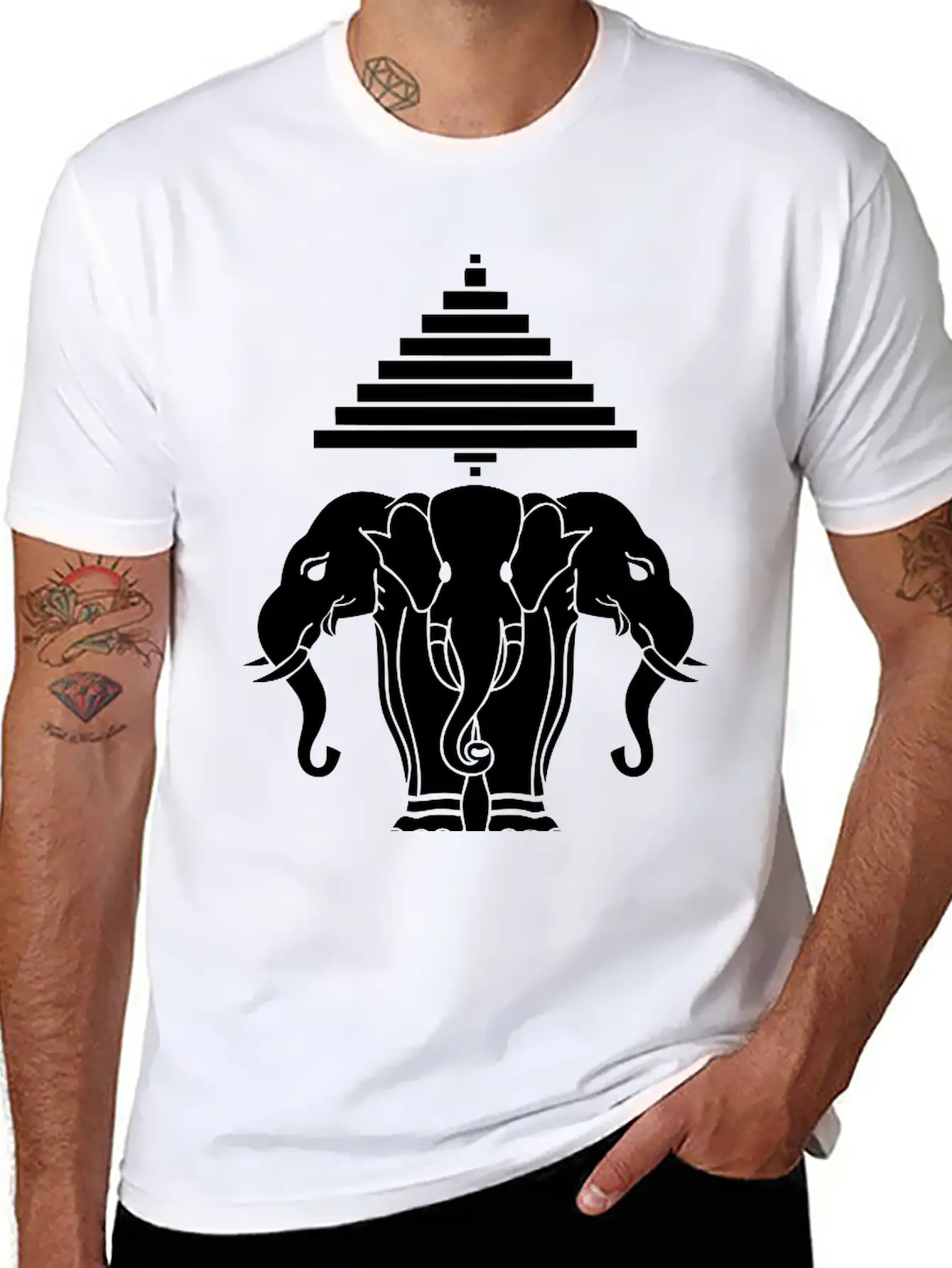 Erawan Lao / Laos Flag Classic Cotton Tee – Unisex Comfort For Any Season