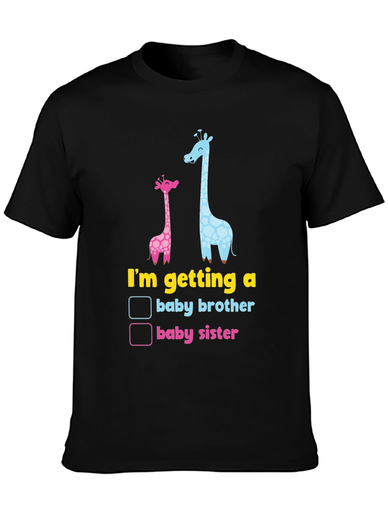 Baby Gender Reveal Giraffe T-Shirt