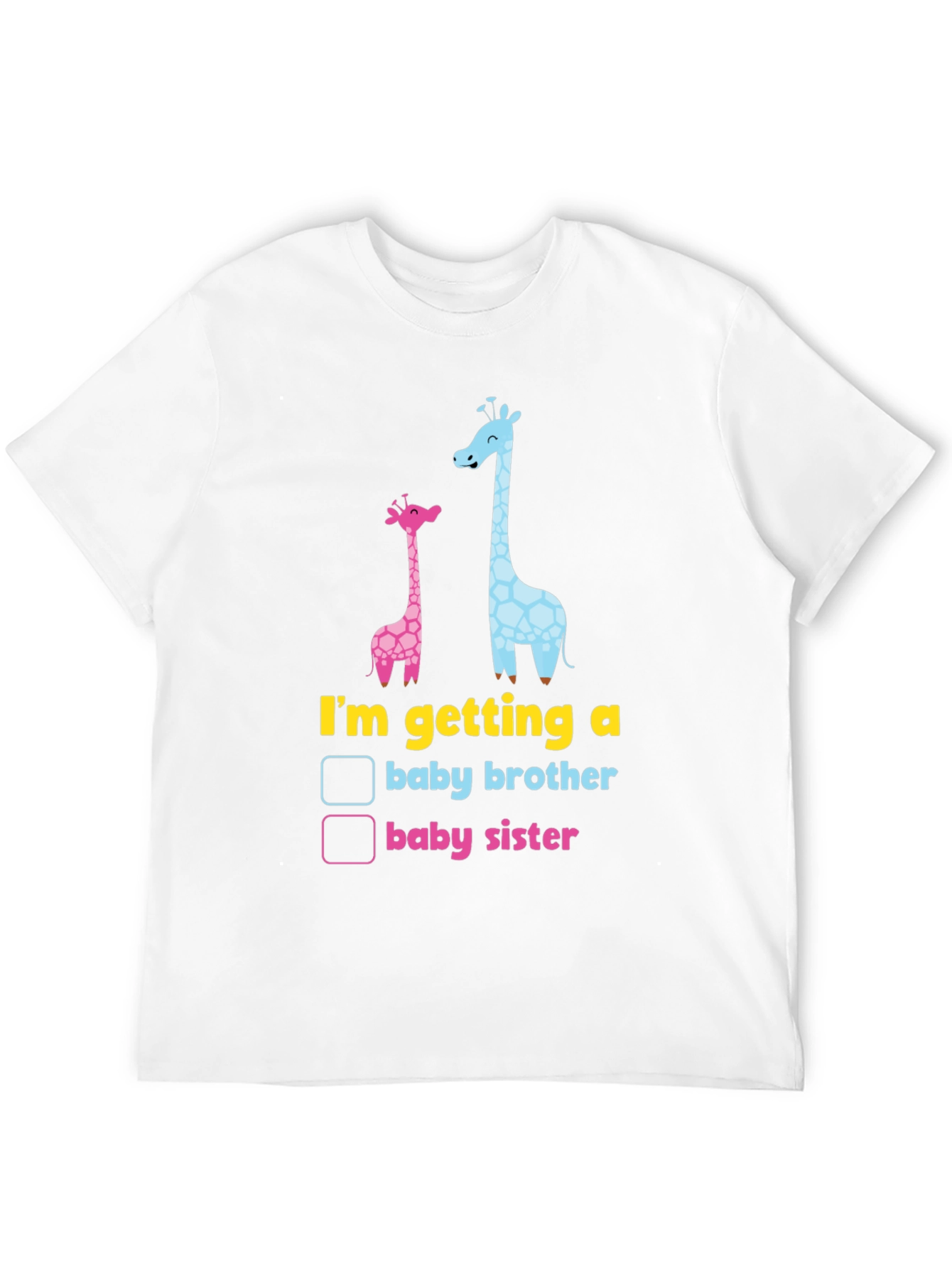 Baby Gender Reveal Giraffe T-Shirt