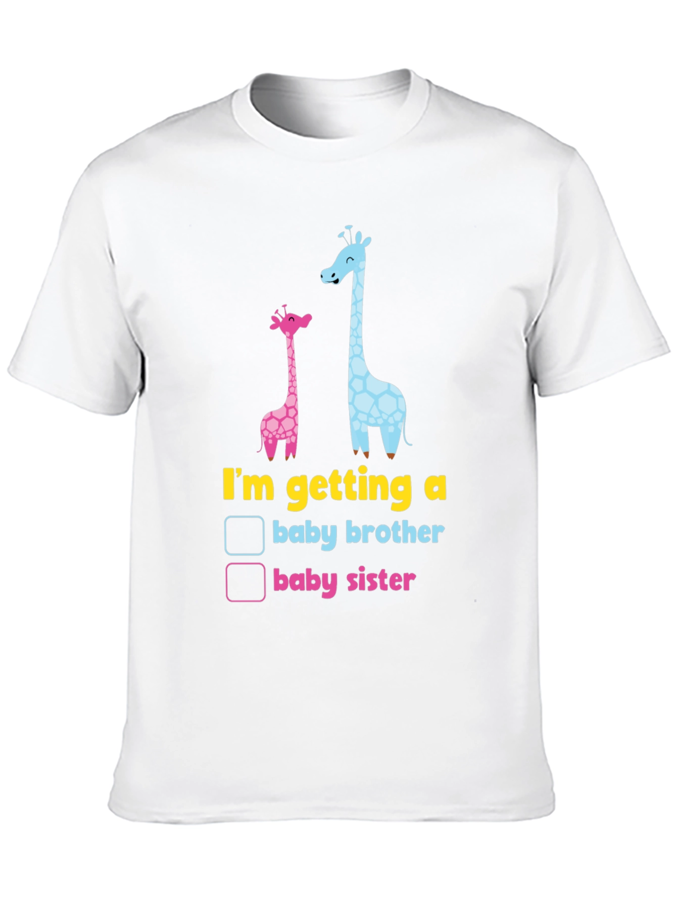 Baby Gender Reveal Giraffe T-Shirt