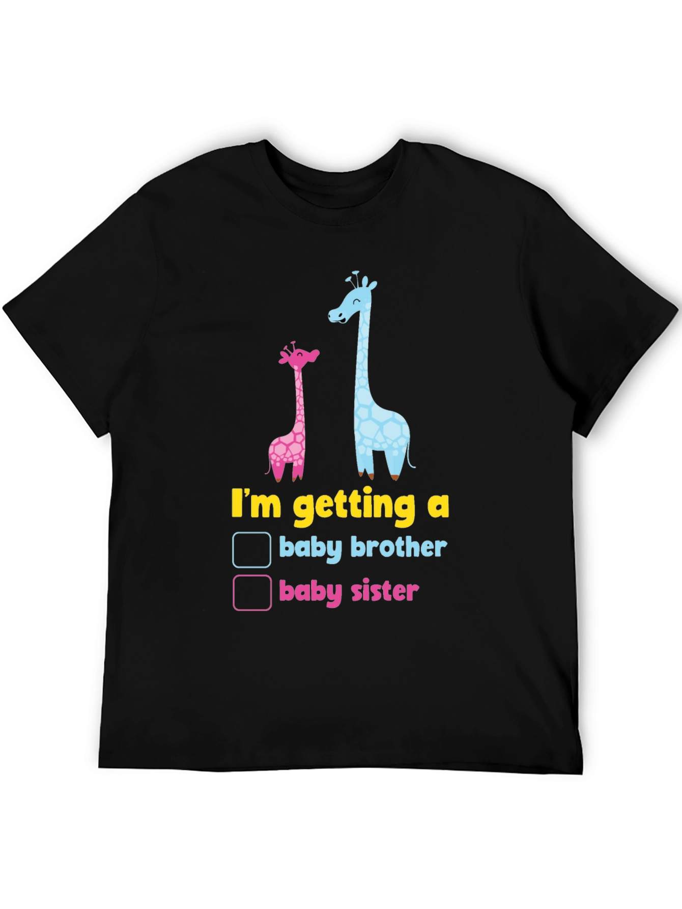 Baby Gender Reveal Giraffe T-Shirt