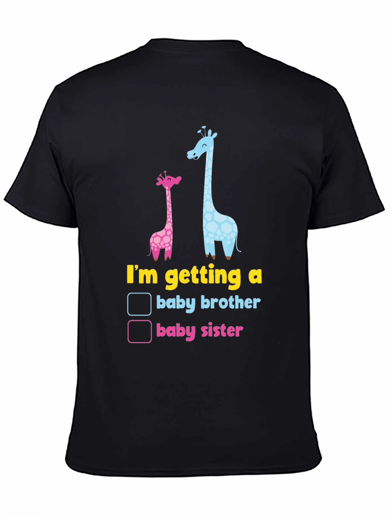 Baby Gender Reveal Giraffe T-Shirt