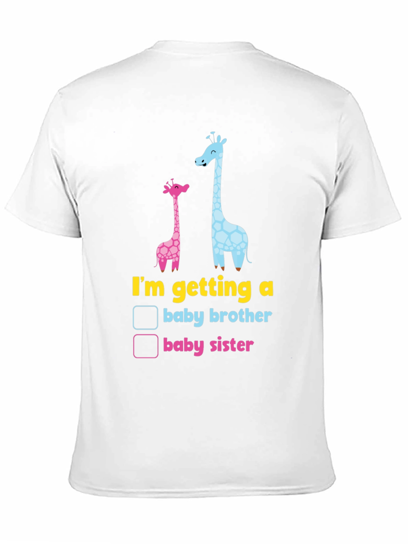Baby Gender Reveal Giraffe T-Shirt