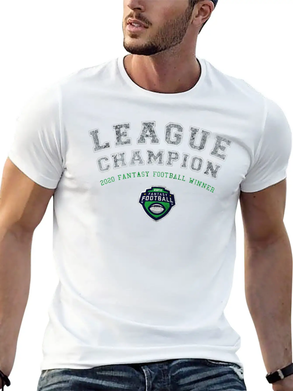 ESPN Fantasy Football League Champion V1 1767 Breathable Soft Cotton T-Shirt – Timeless Casual Look