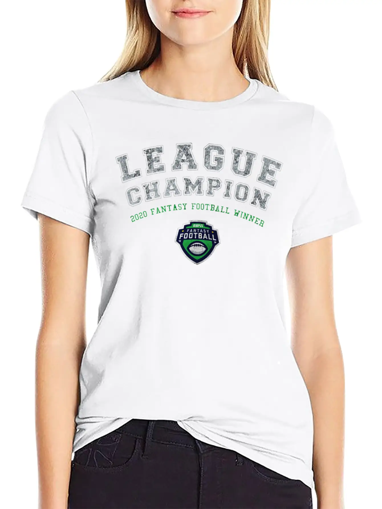 ESPN Fantasy Football League Champion V1 1767 Breathable Soft Cotton T-Shirt – Timeless Casual Look