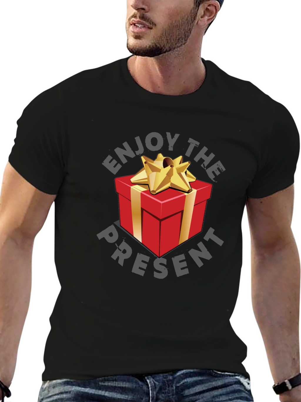Enjoy The Present Graphic T-Shirt