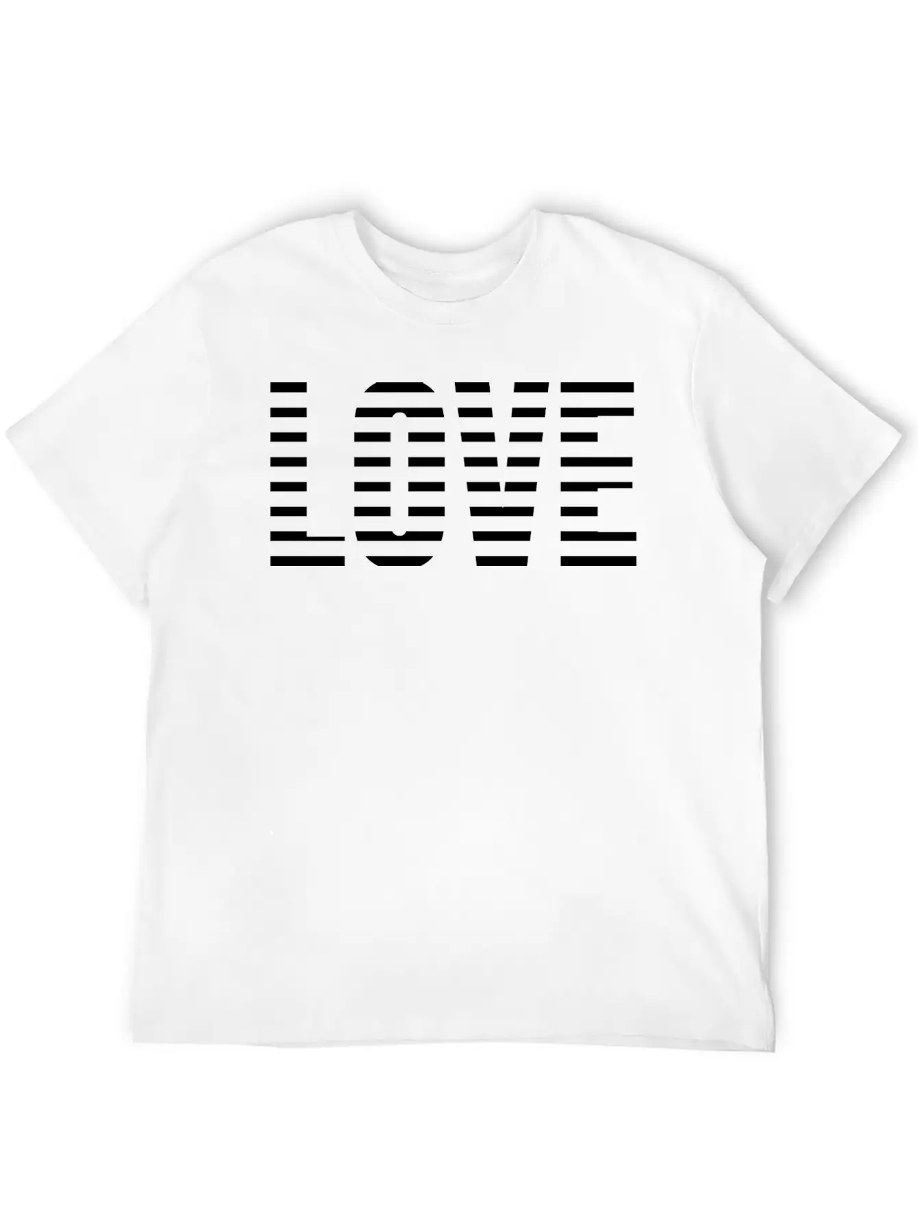 Ethereal Love: Sliced Word Design Classic Cotton Tee – Unisex Comfort For Any Season