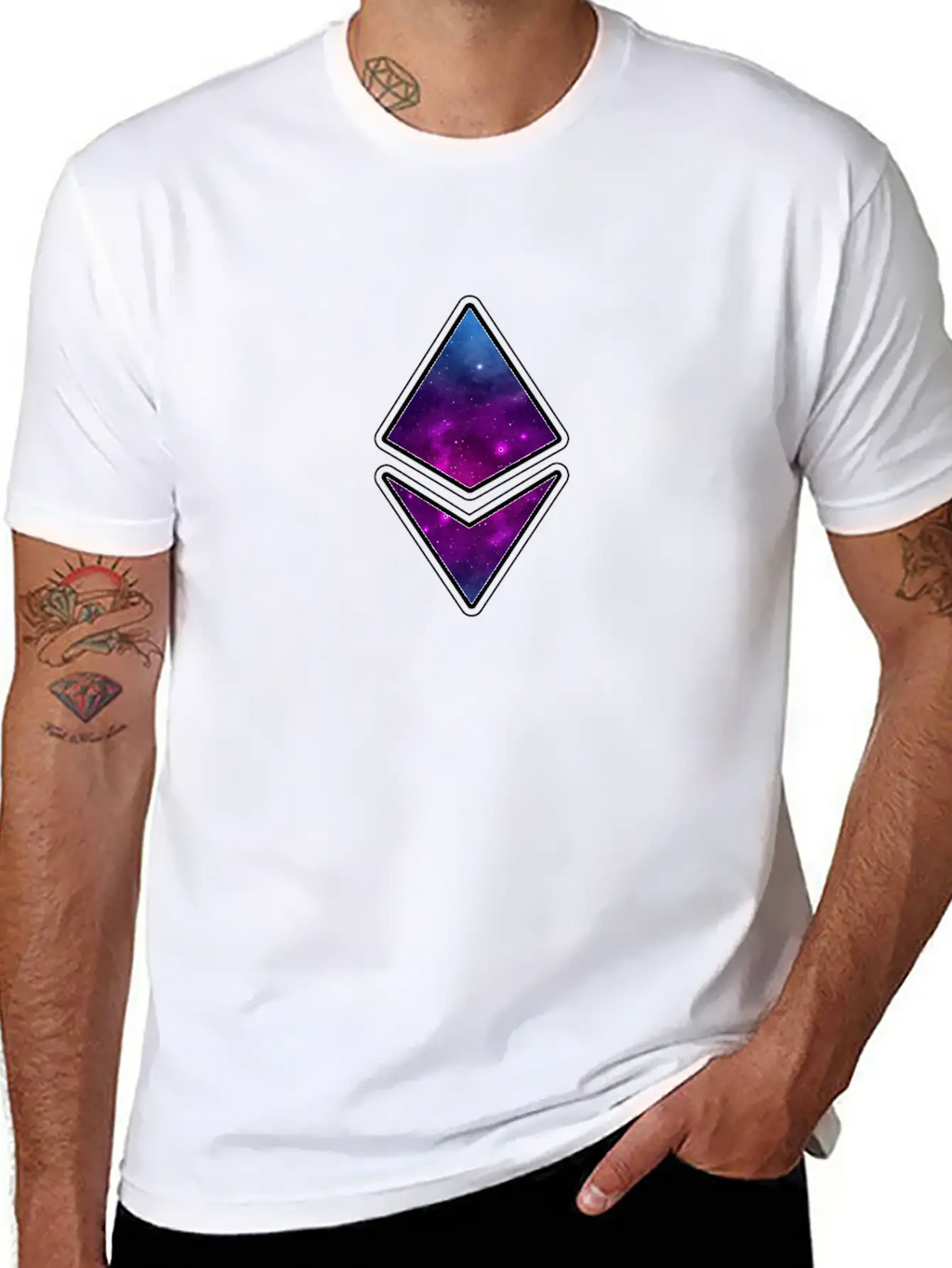 Ethereum Crypto Currency Blockchain Stylish Everyday T-Shirt – Unisex Basic Cotton Tee