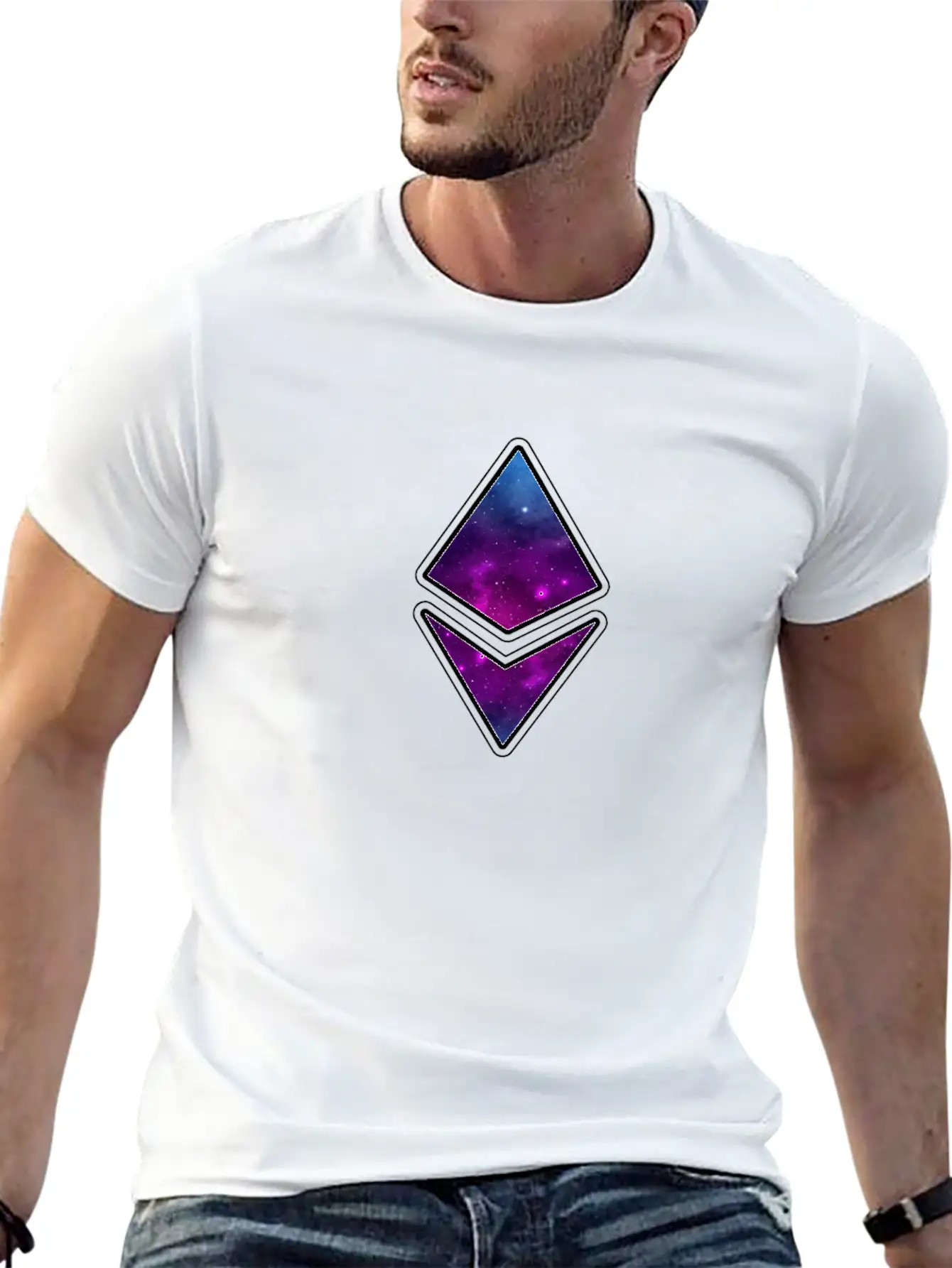 Ethereum Crypto Currency Blockchain Stylish Everyday T-Shirt – Unisex Basic Cotton Tee