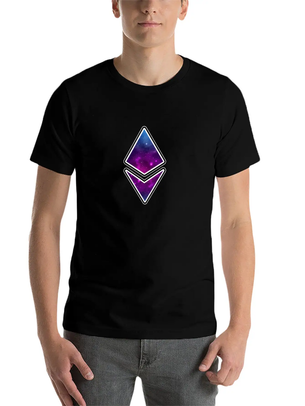 Ethereum Crypto Currency Blockchain Stylish Everyday T-Shirt – Unisex Basic Cotton Tee