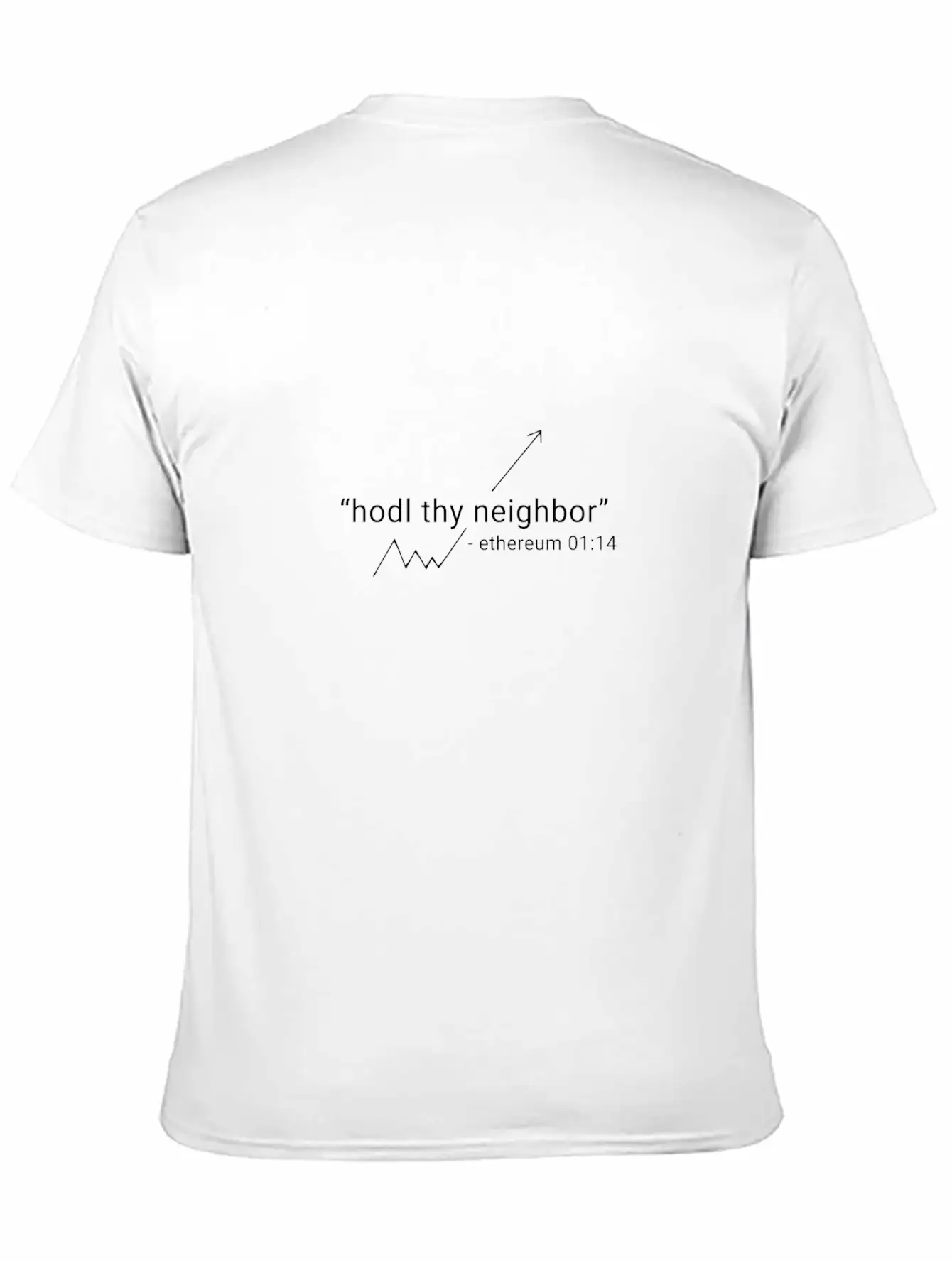 Ethereum Hodl Thy Neighbor White Relaxed Everyday Tee – Lightweight And Durable Cotton