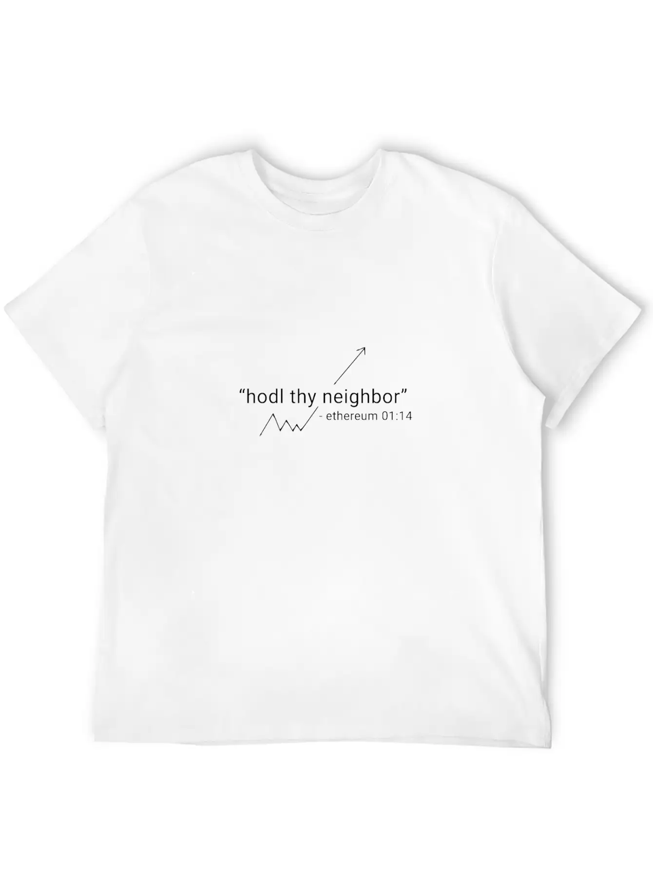 Ethereum Hodl Thy Neighbor White Relaxed Everyday Tee – Lightweight And Durable Cotton