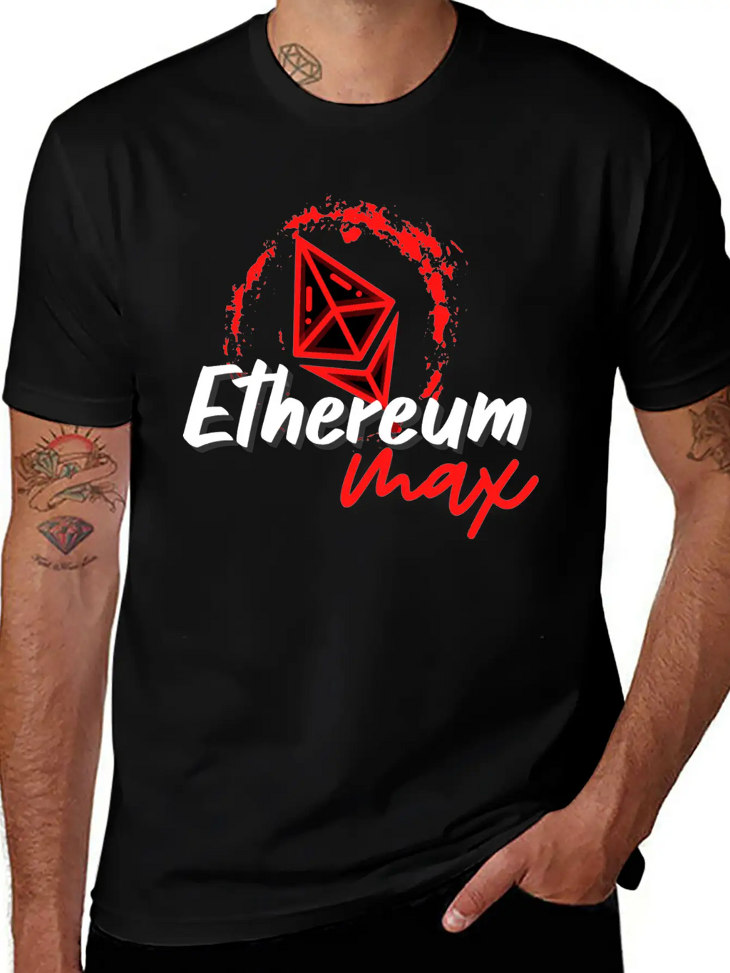 Ethereum Max Token Crypto Shirt Stylish Everyday T-Shirt – Unisex Basic Cotton Tee