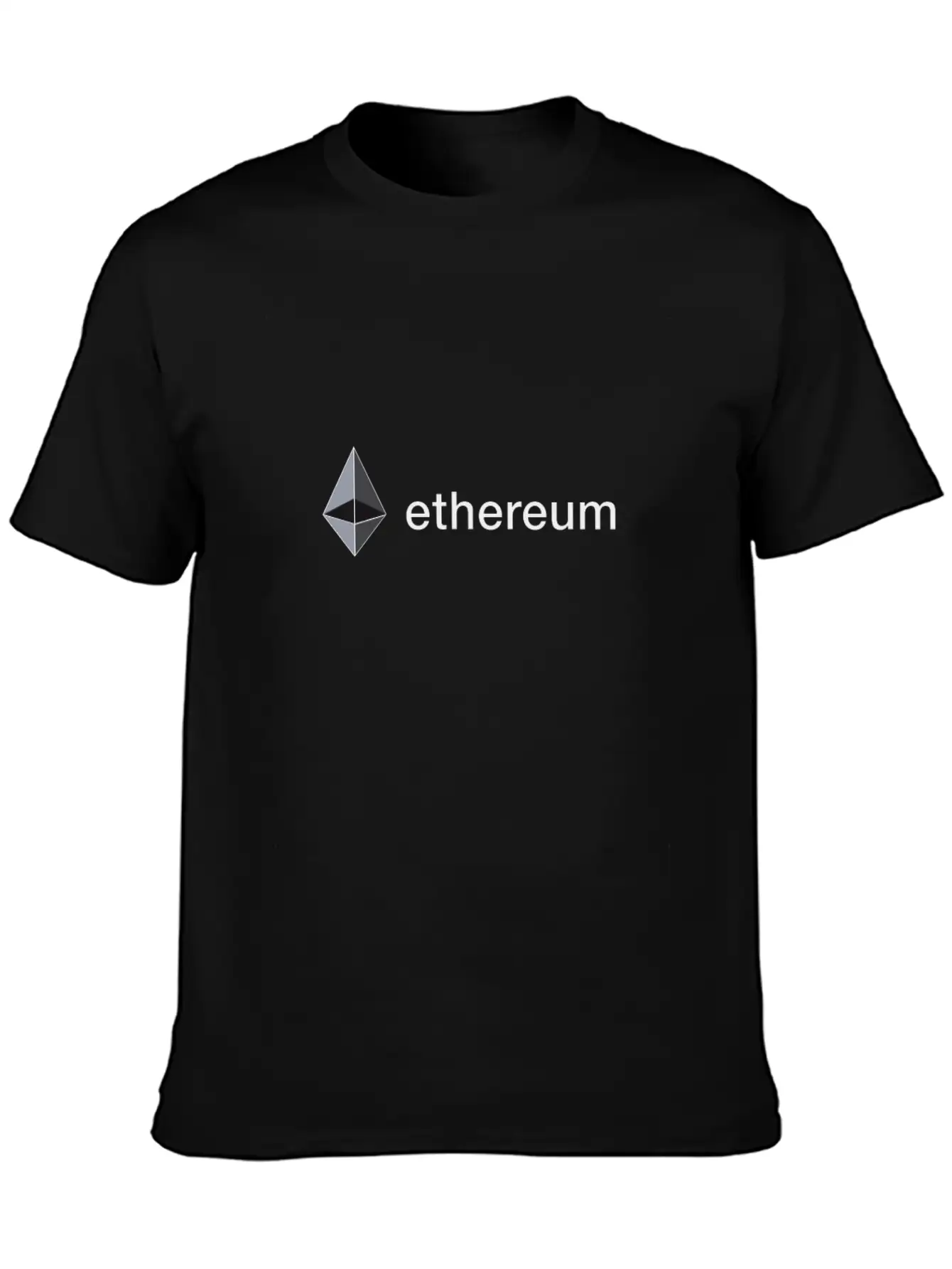Ethereum Original Sign Blockchain Trader Bitcoin Essential Cotton Tee For Daily Outfits – Unisex Style