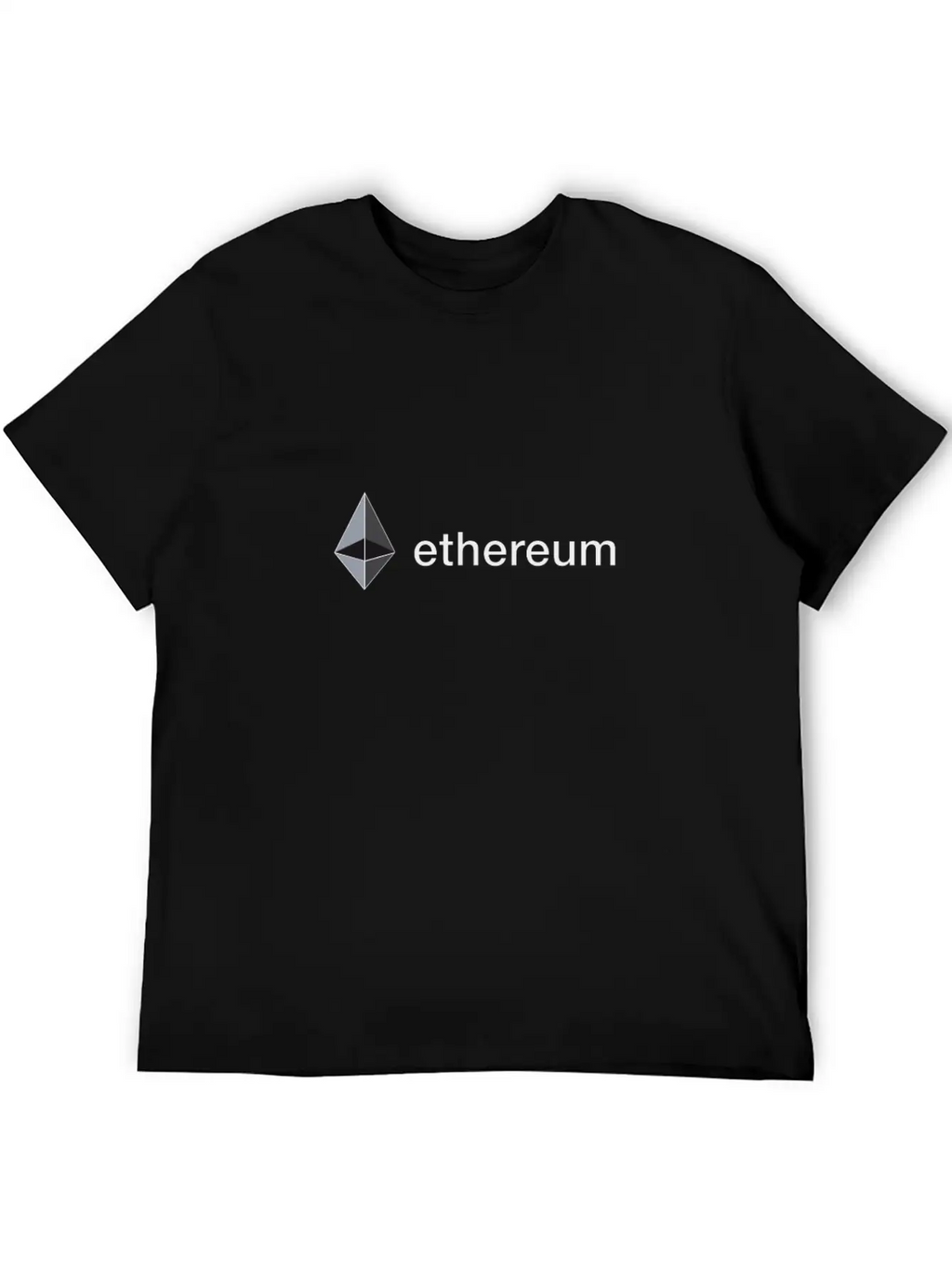 Ethereum Original Sign Blockchain Trader Bitcoin Essential Cotton Tee For Daily Outfits – Unisex Style