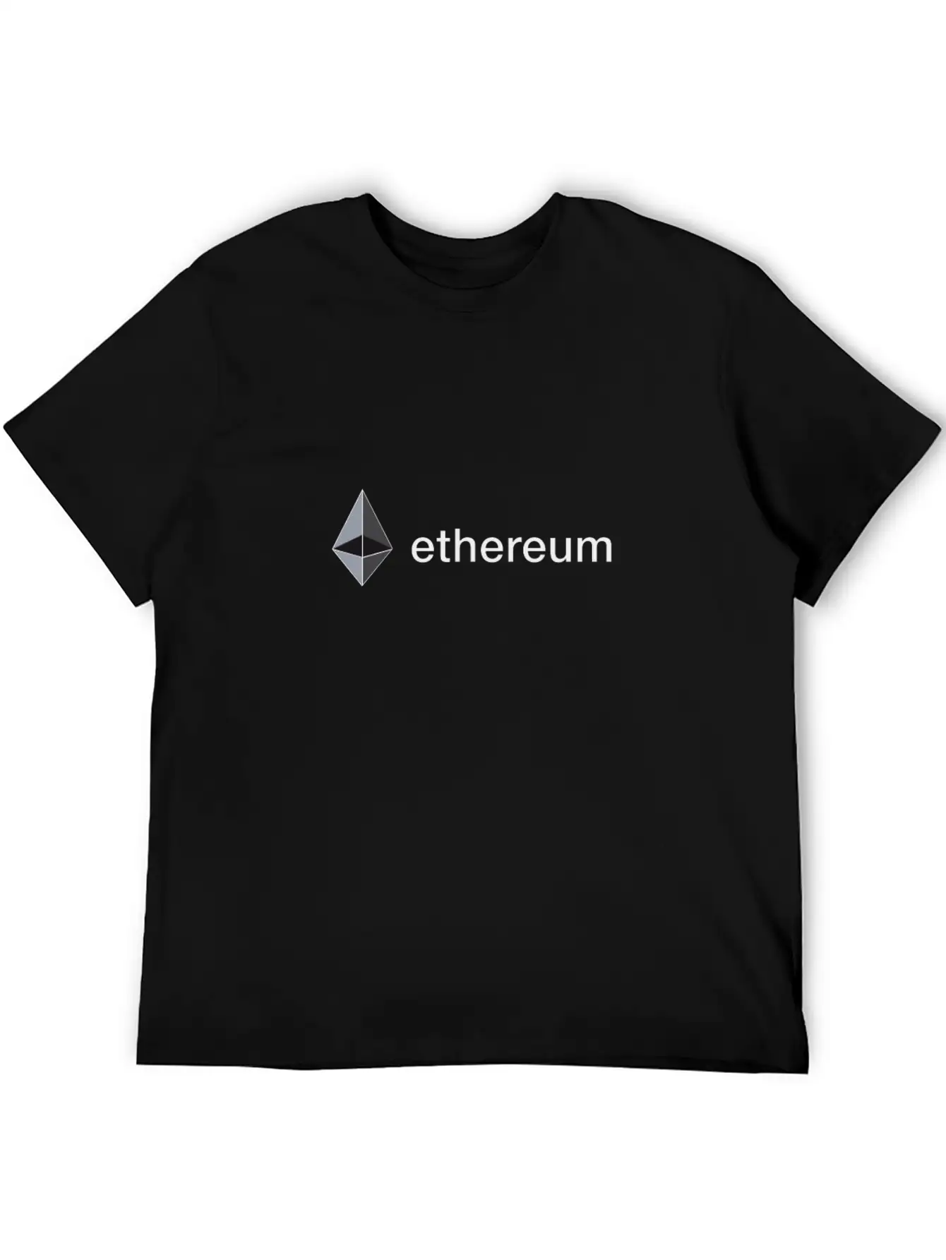 Ethereum Original Sign Blockchain Trader Bitcoin Essential Cotton Tee For Daily Outfits – Unisex Style