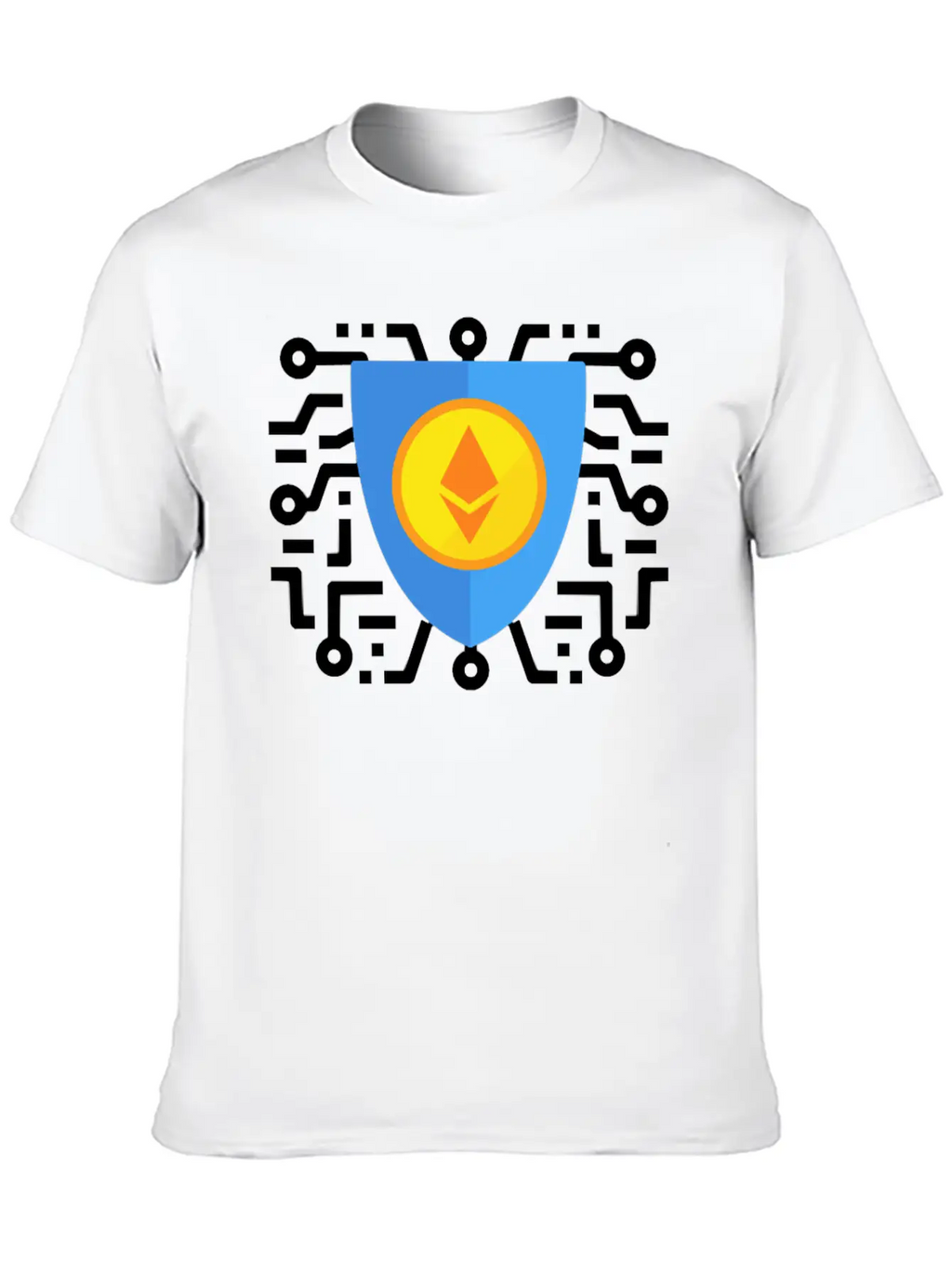 Ethereum To The Moon Breathable Soft Cotton T-Shirt – Timeless Casual Look