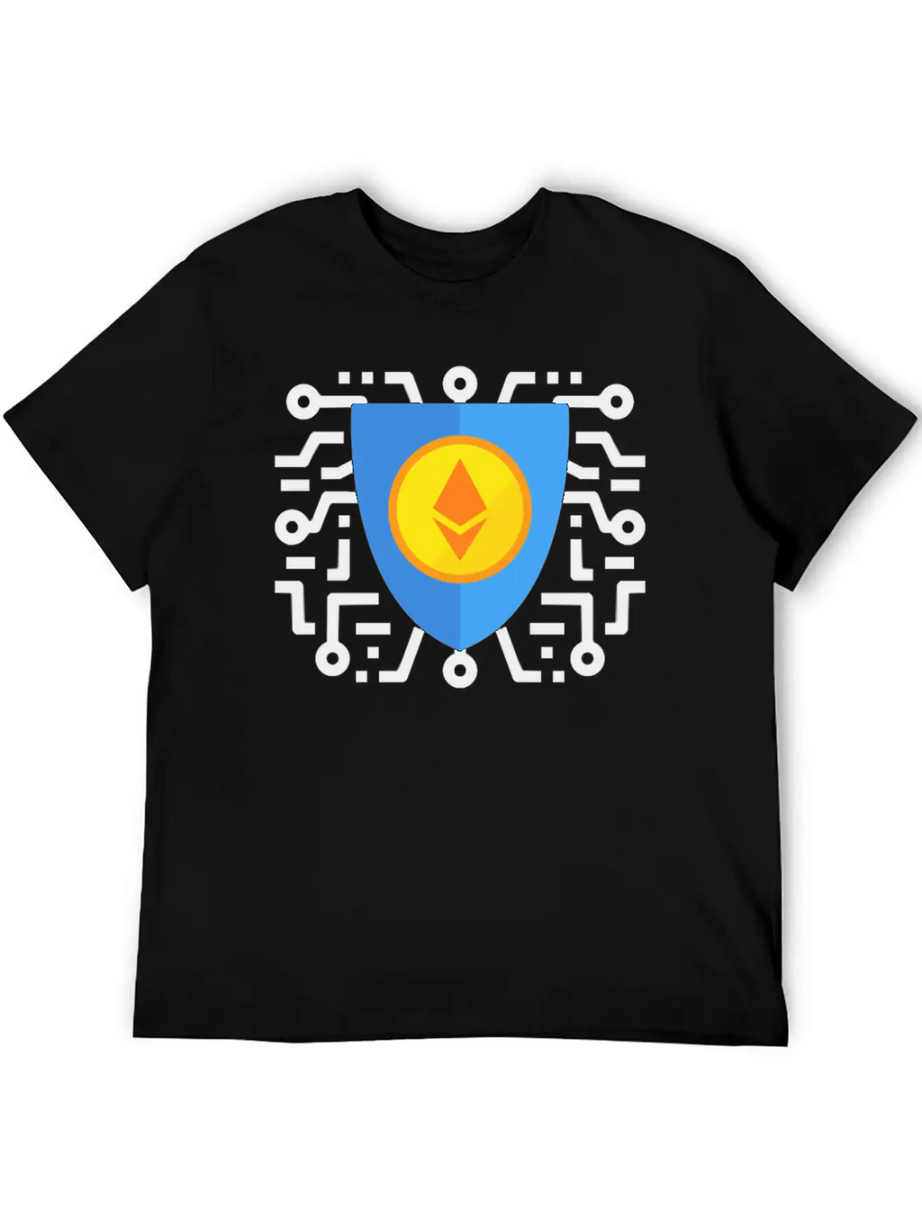 Ethereum To The Moon Breathable Soft Cotton T-Shirt – Timeless Casual Look
